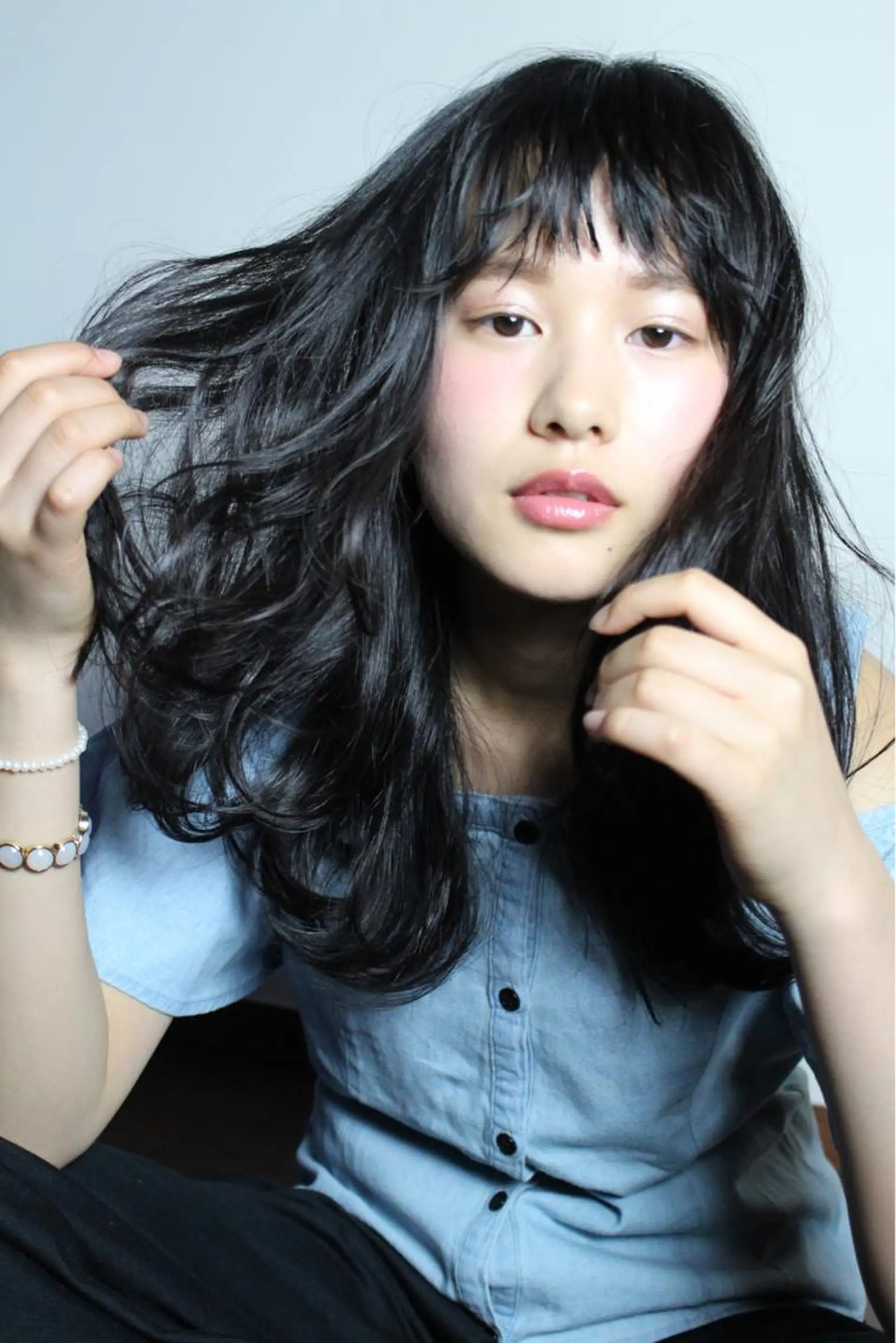 セミロング 横井伴典 矢場町 メンズパーマ/カットのヘアスタイル