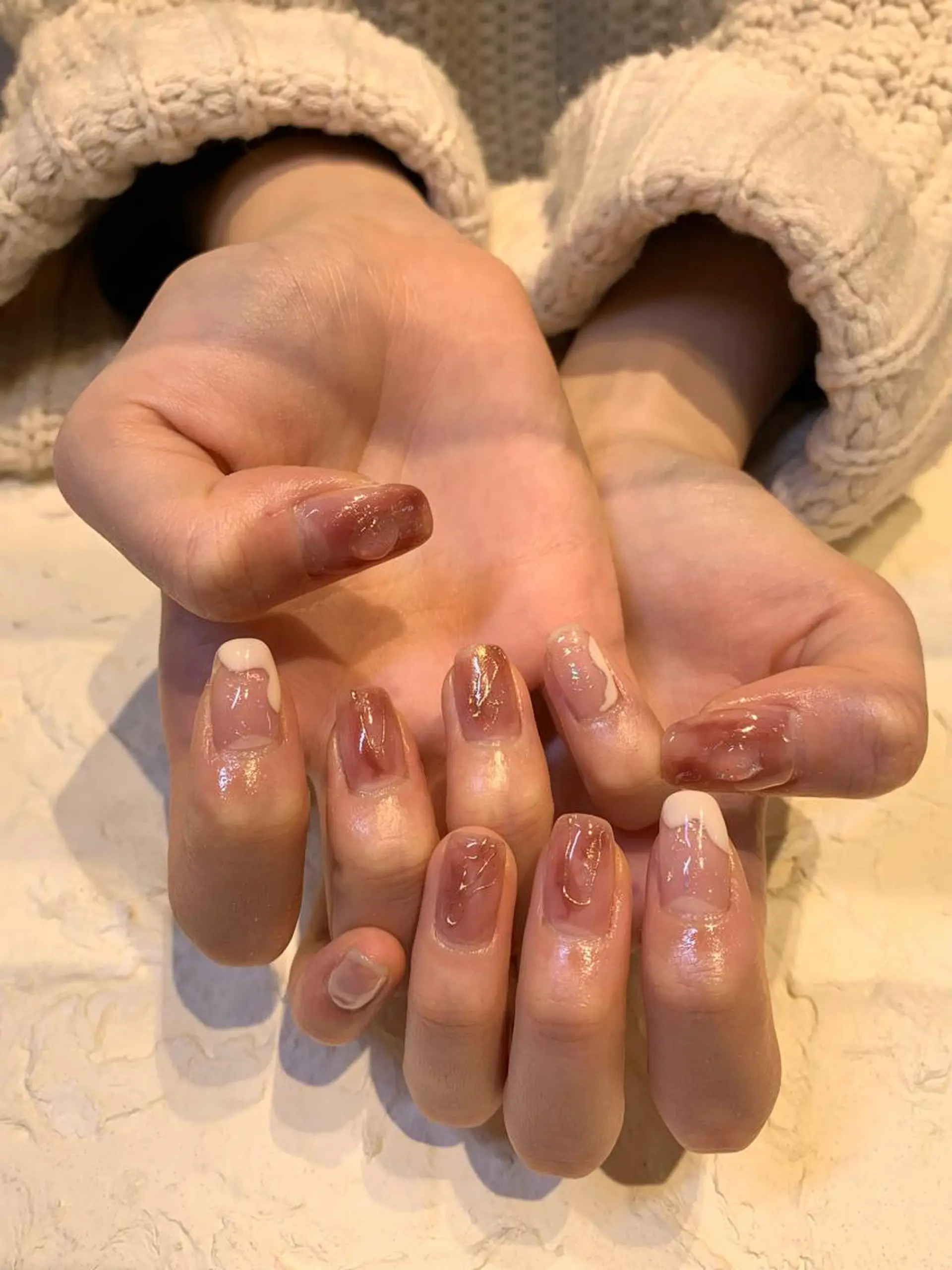 ネイル ニュアンスネイル マキノ ユイのネイルデザイン