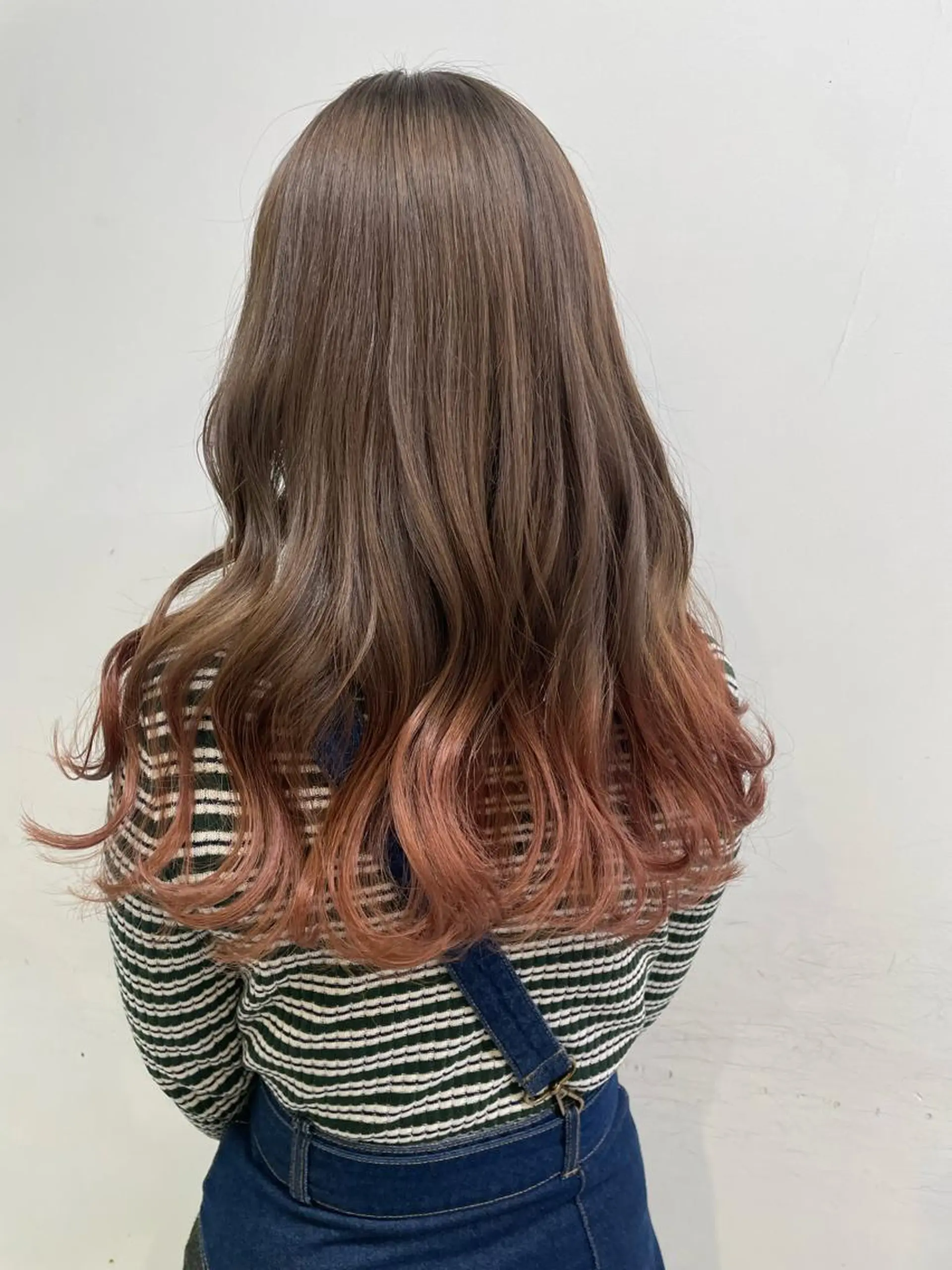 ミディアム ヘアカラー 顔周りレイヤー/新宿 /モテ艶カラー/航介のヘアスタイル