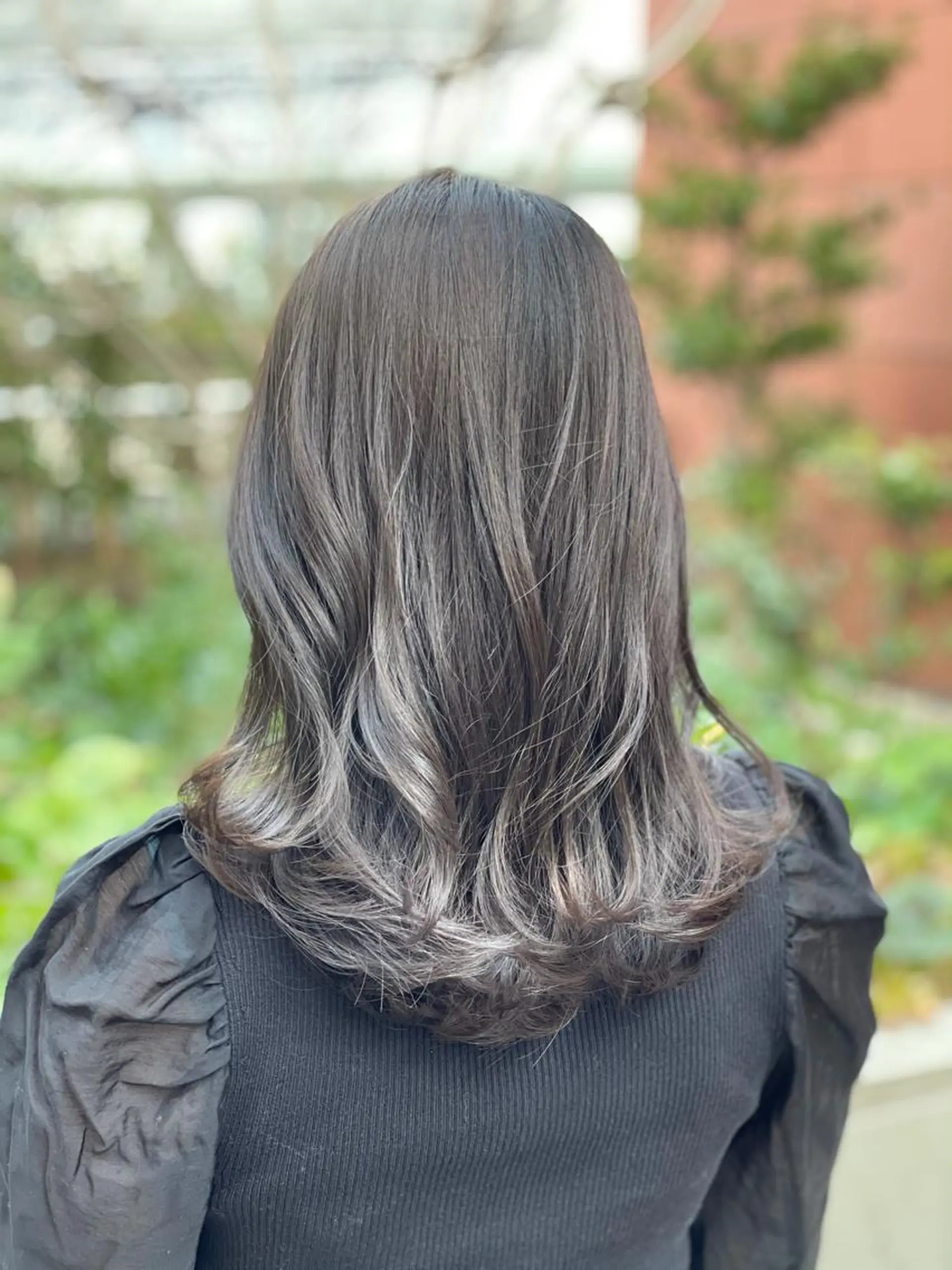 セミロング カラー ブリーチ グレージュ ブリーチなしカラー 髪質改善縮毛矯正✨ ナリタユウヤのヘアスタイル