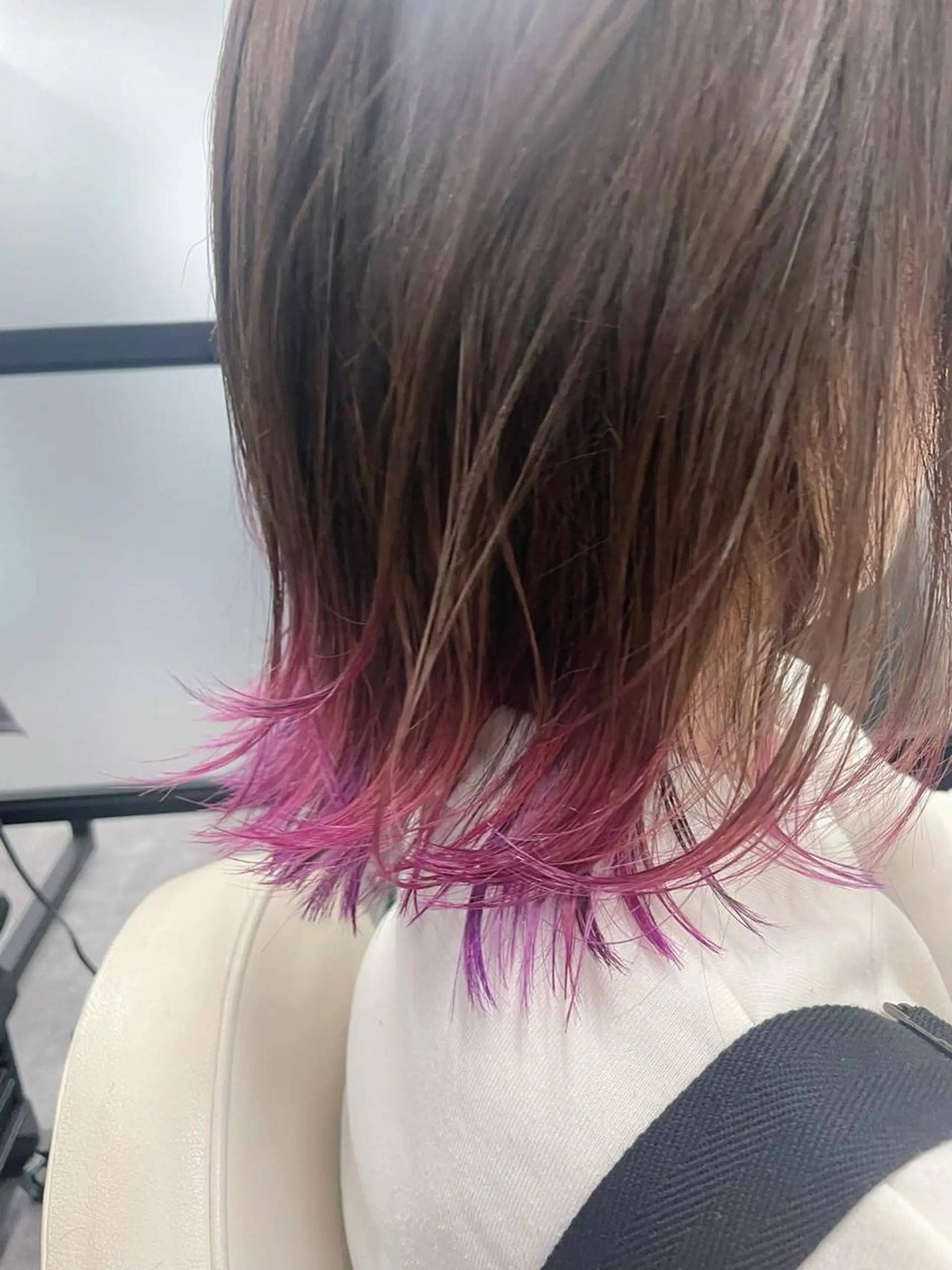 ショート カラー アディクシーカラー アッシュ バレイヤージュ ミストバング 黒髪 N° aria 三軒茶屋のその他イメージ