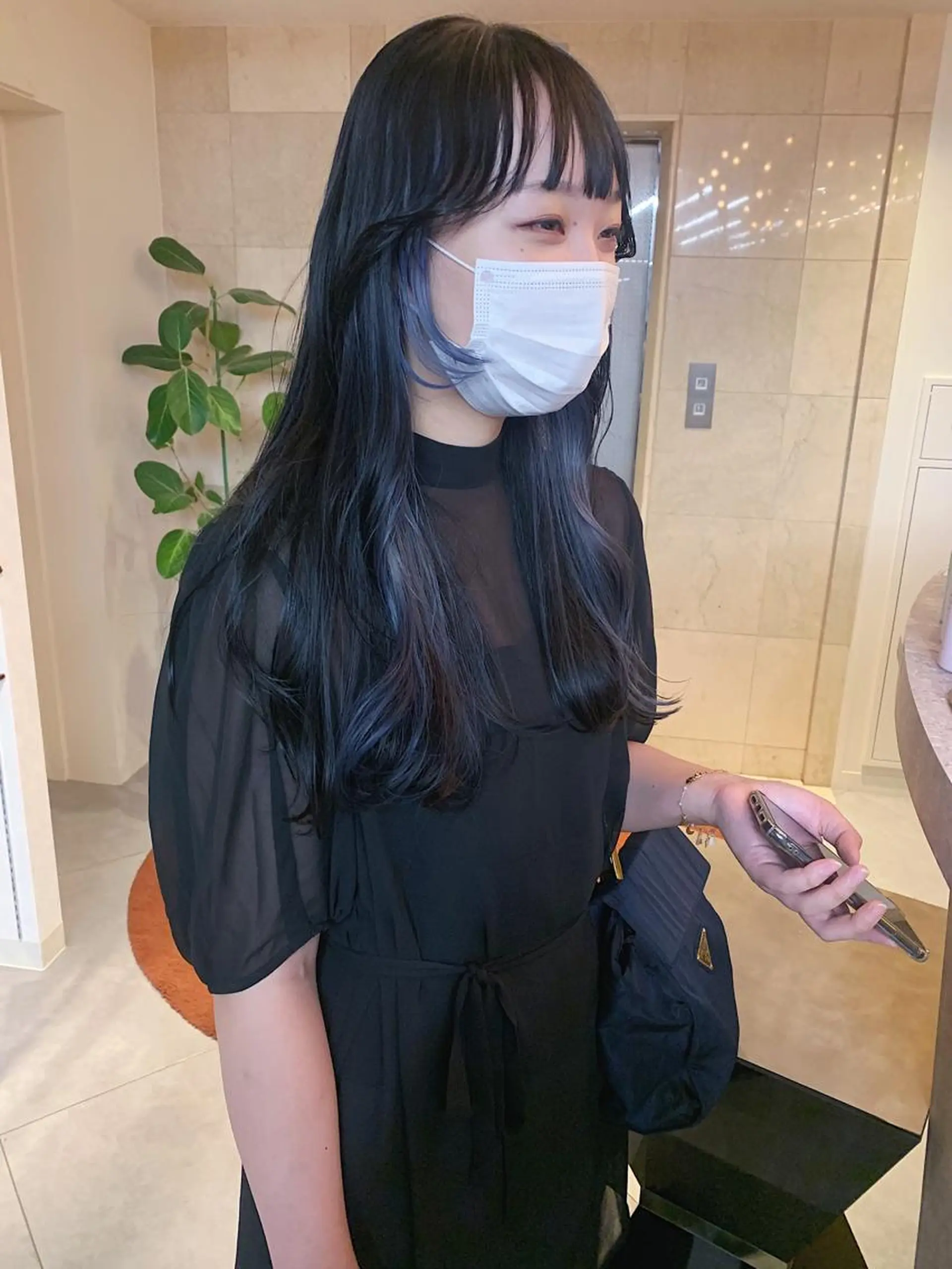 ロング カラー ヘアアレンジ カット ヘアカラー 韓国×艶髪 さきのヘアスタイル