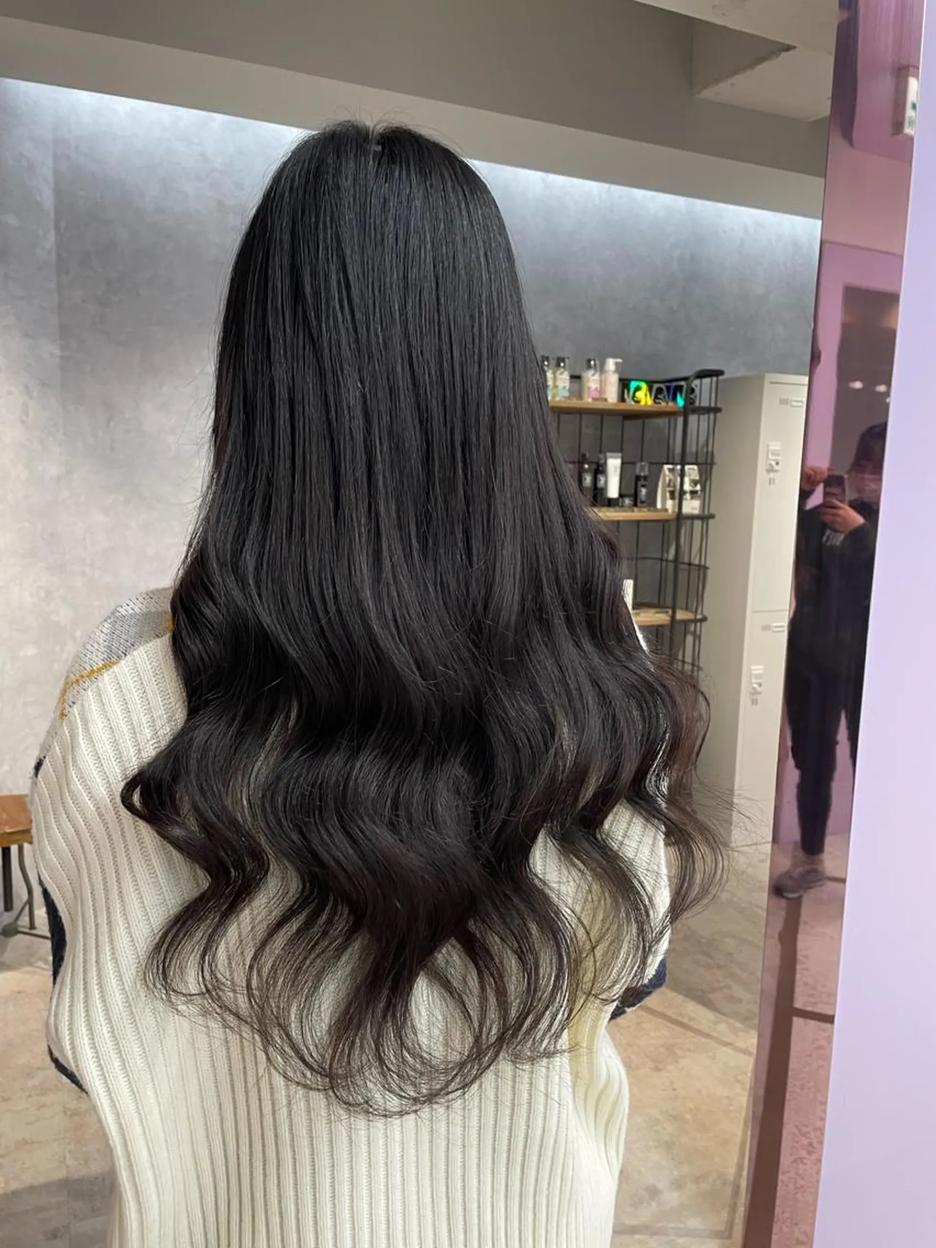 ミディアム エクステ Cielro/ダブル カラー/西田咲希のヘアスタイル