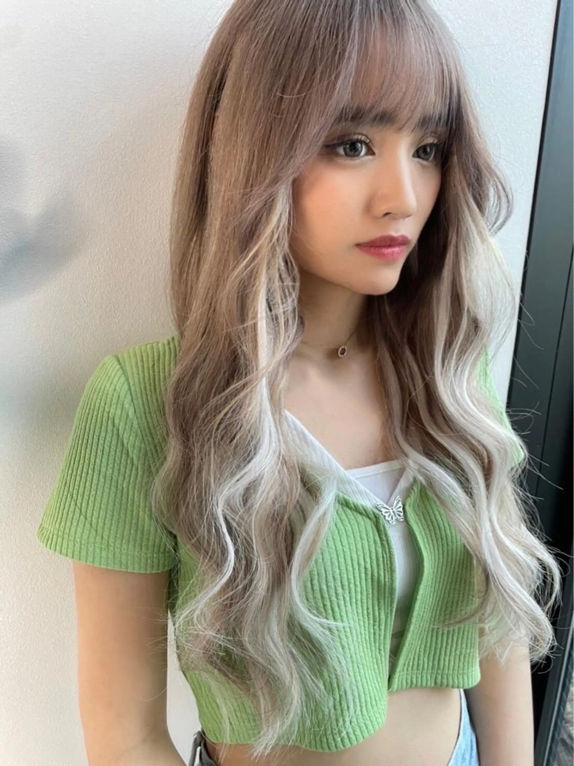 ロング カラー ヘアアレンジ 寺西 恵🪡🤍のヘアスタイル