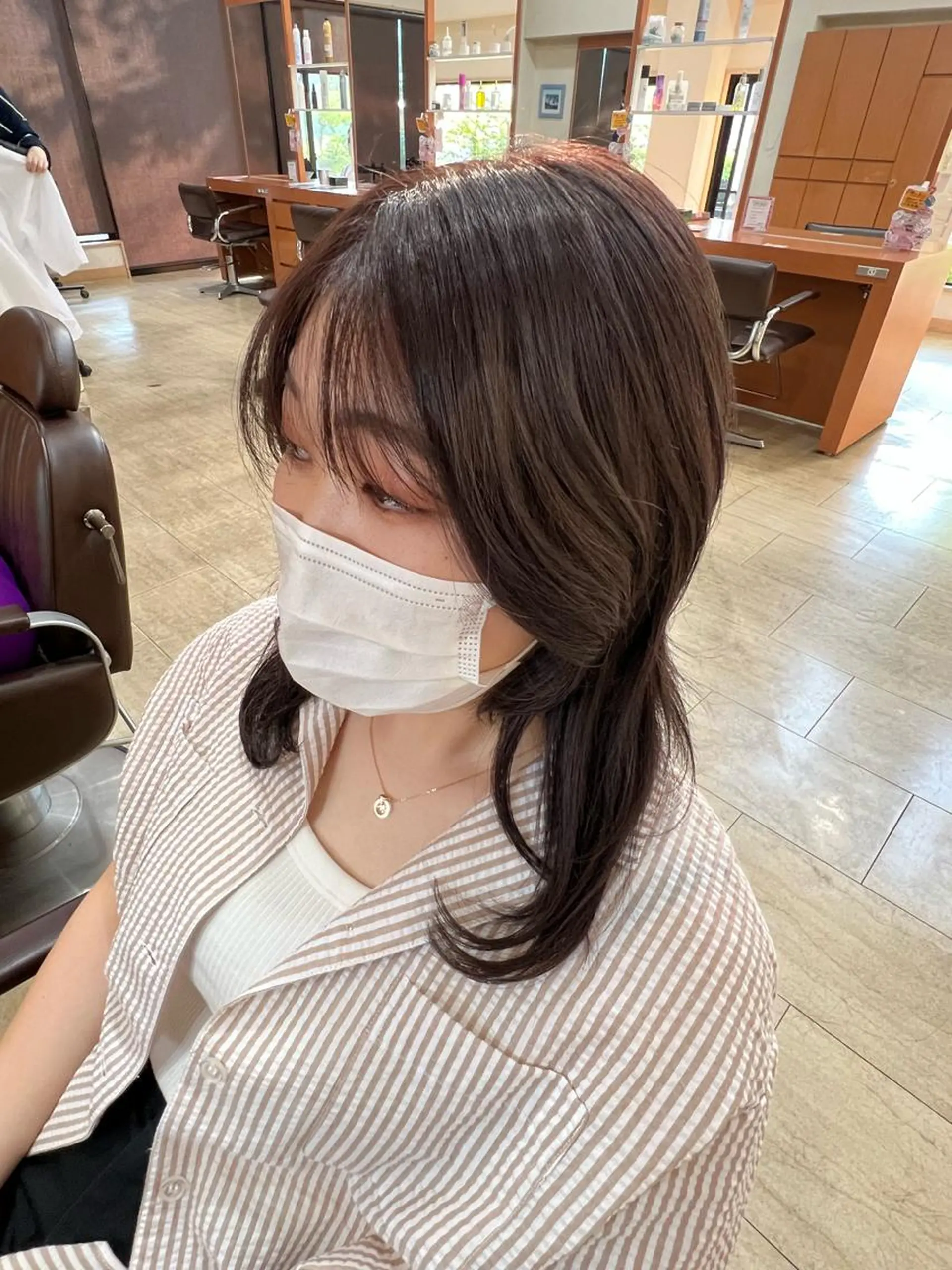 ミディアム カラー 韓国風ヘア カット ヘアカラー 仕上がり満足度 No.1池田篤史のヘアスタイル