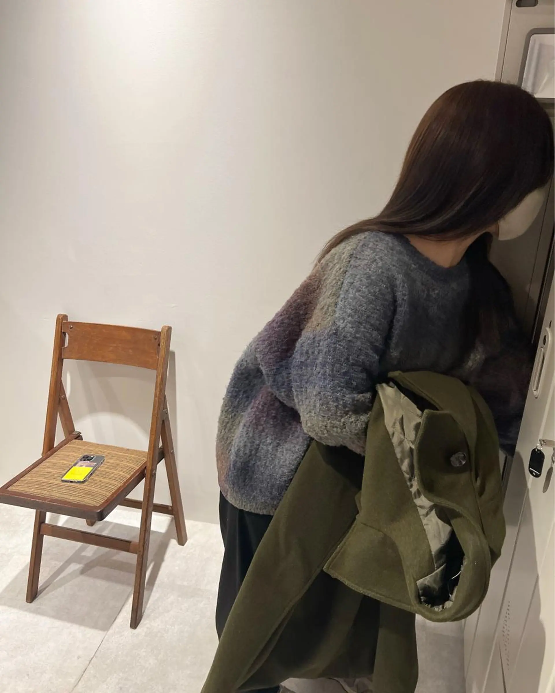 セミロング カラー io濱川 遥のヘアスタイル