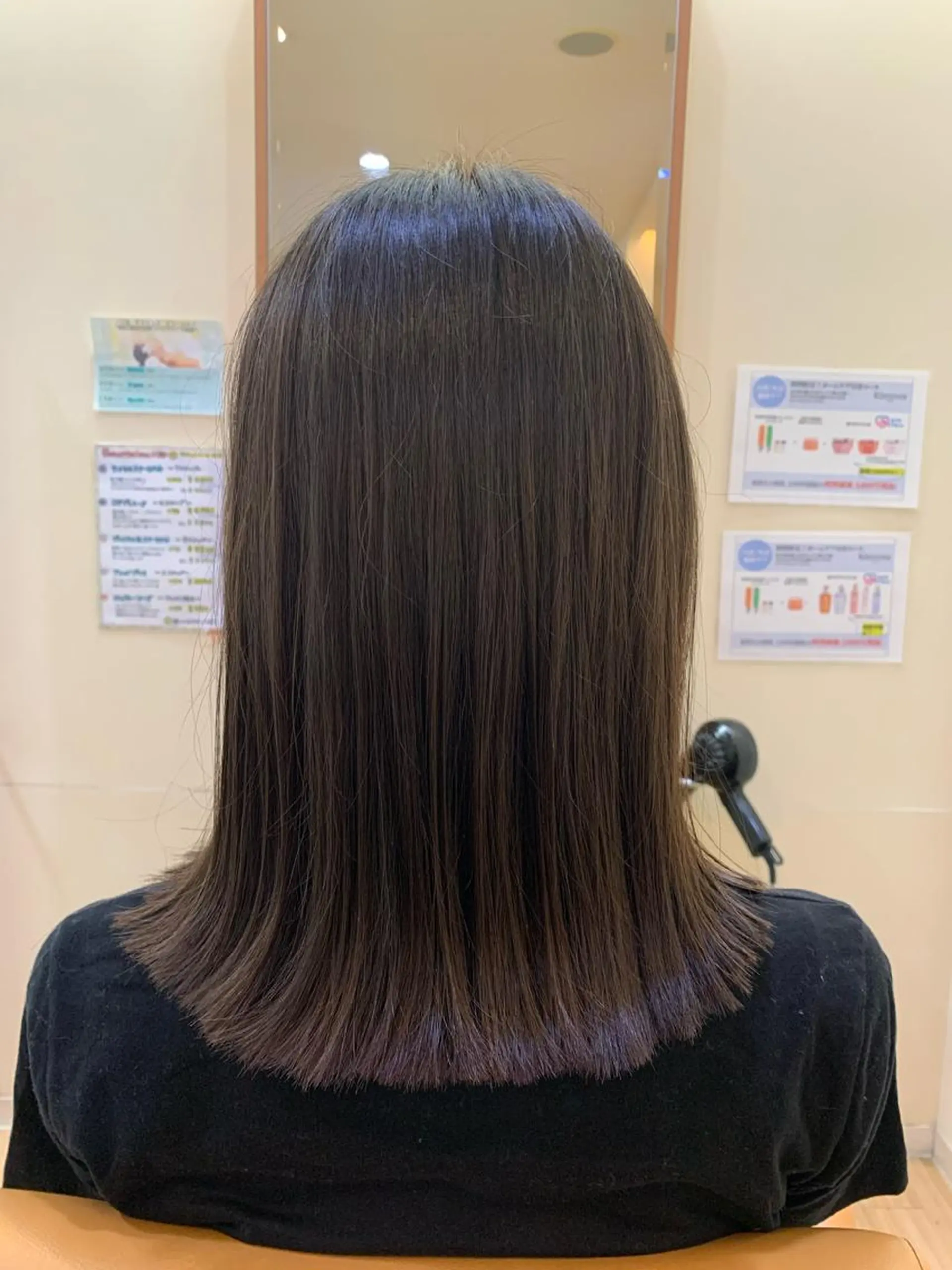 ミディアム 切りっぱなしロブ 板倉　花連 💌リピーター様へ↓のヘアスタイル