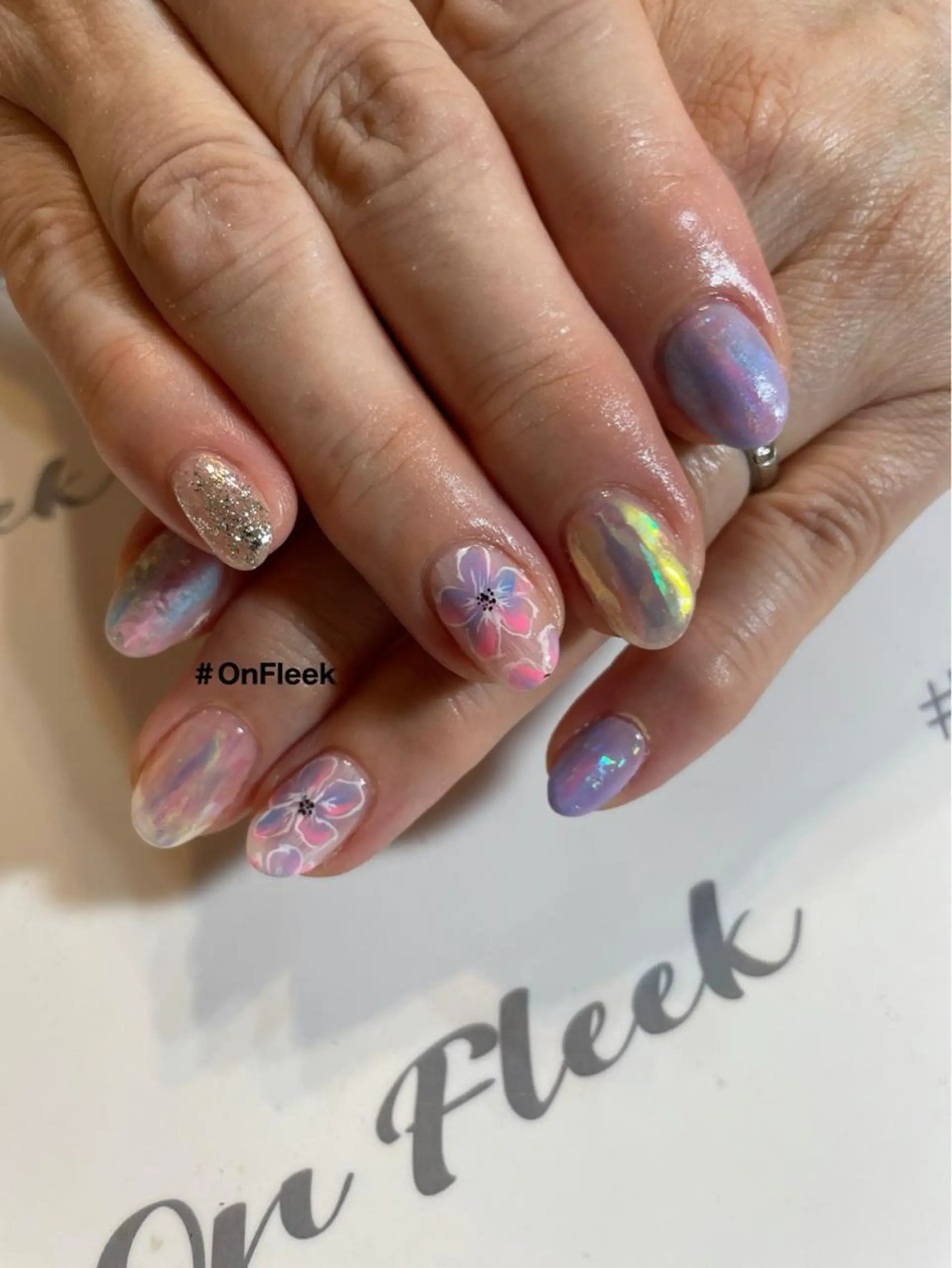 ネイル フットネイル NailSalon ＃OnFleekのネイルデザイン