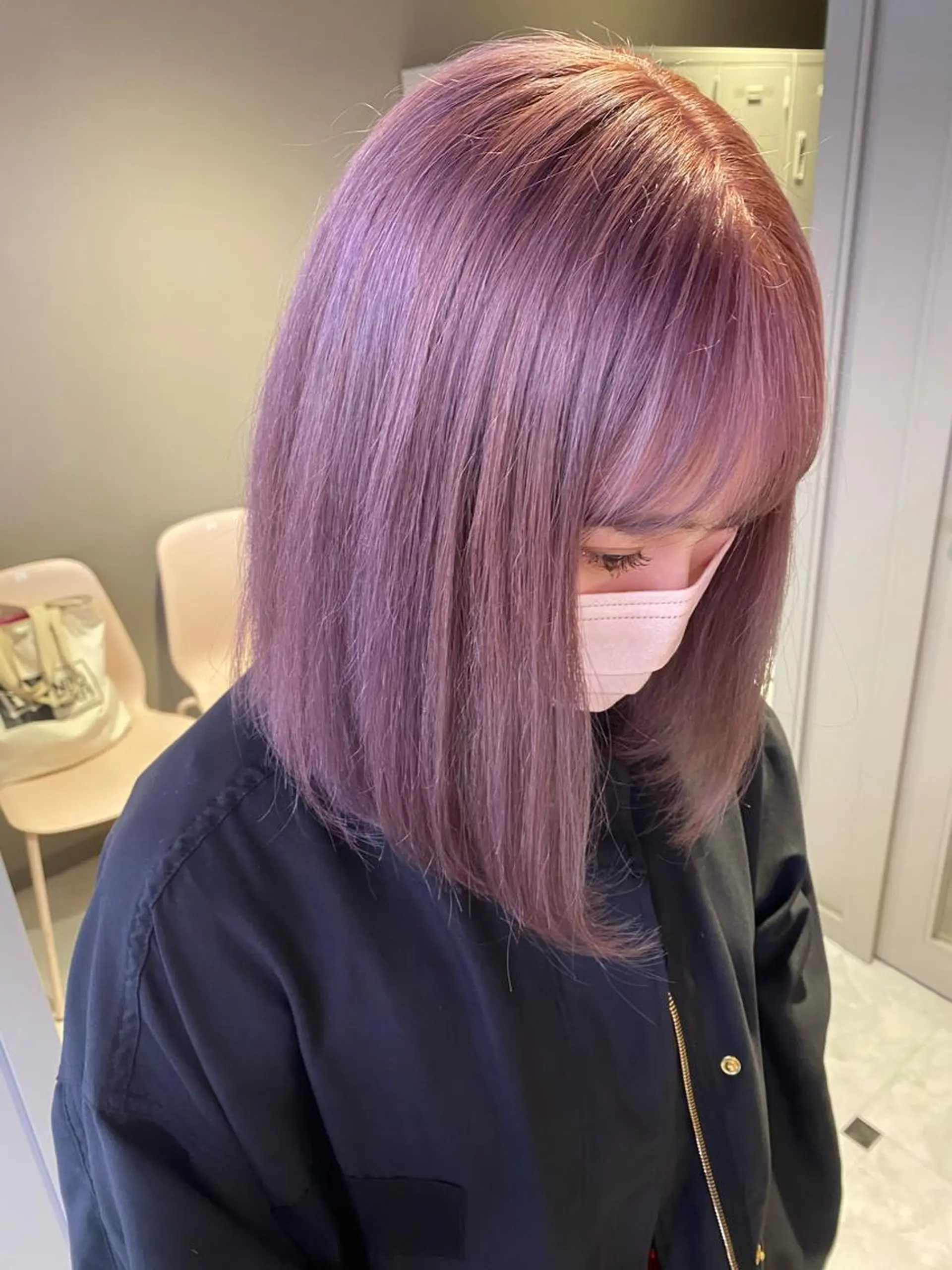 ミディアム カラー レイヤーダブルカラー KYON店長のヘアスタイル