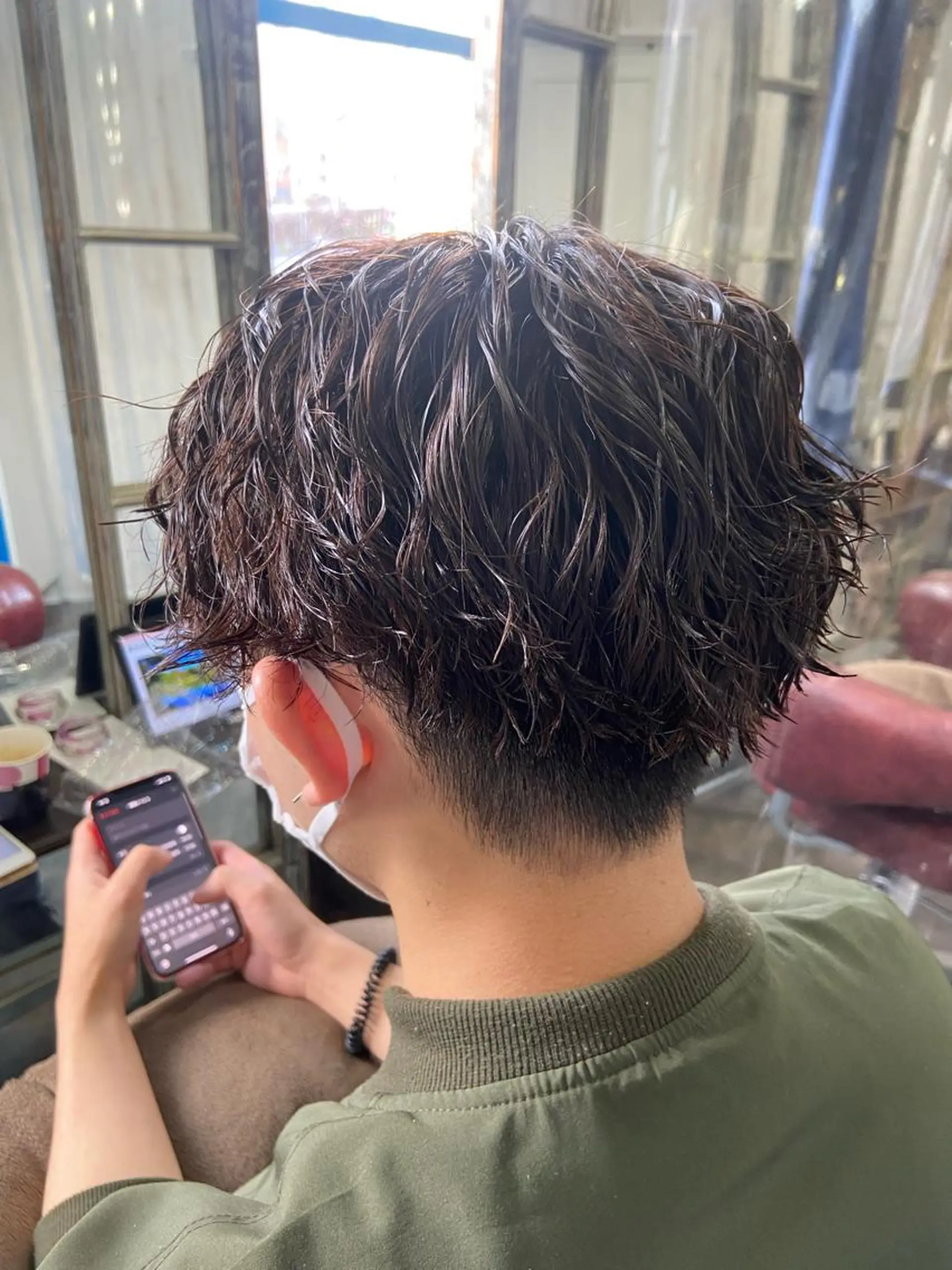 ショート パーマ メンズ カット パーマ カットパーマ✂️ 小坂田玲亜のヘアスタイル