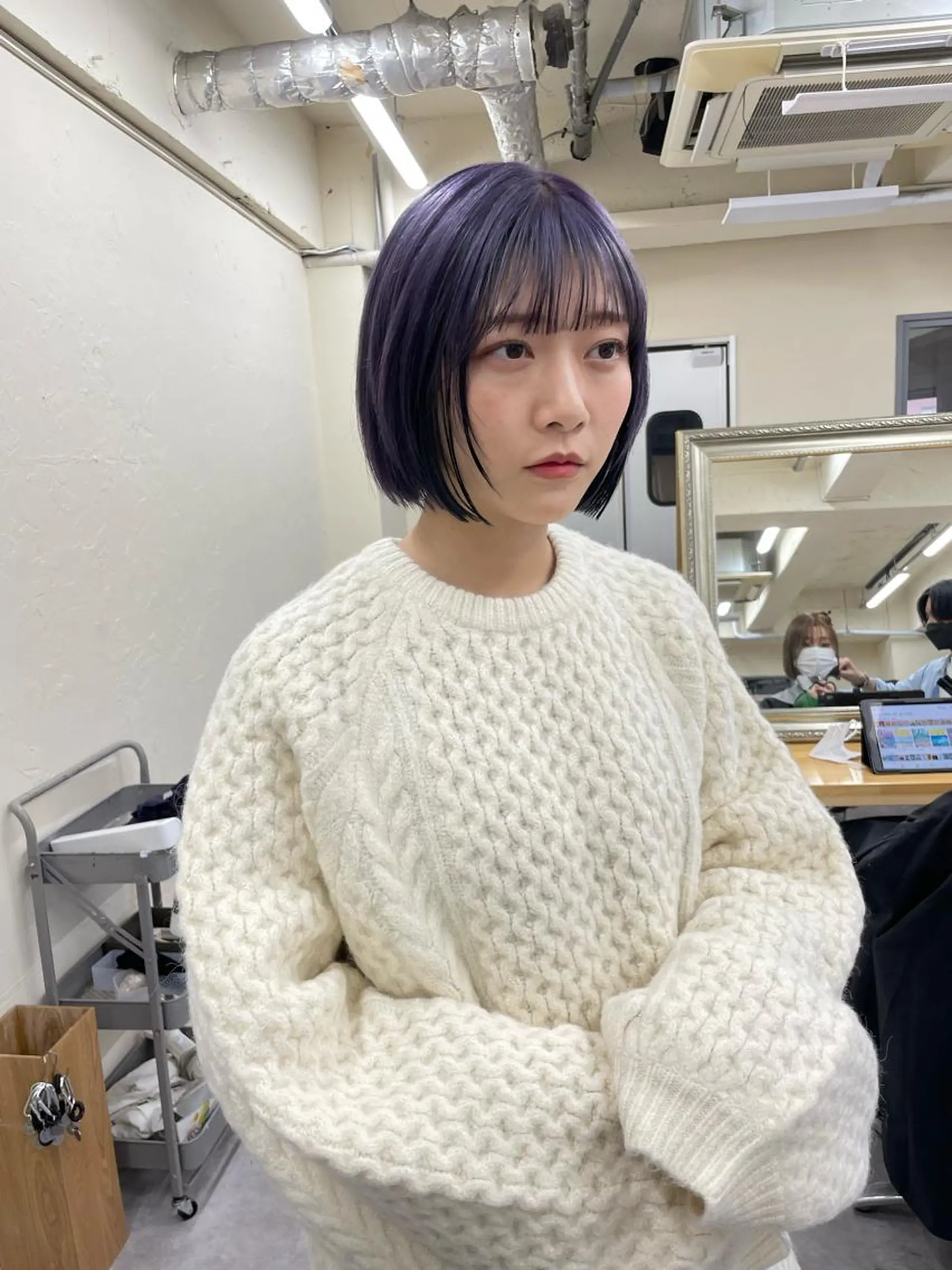 カラー レディースパーマ モデル募集RIKOのヘアスタイル