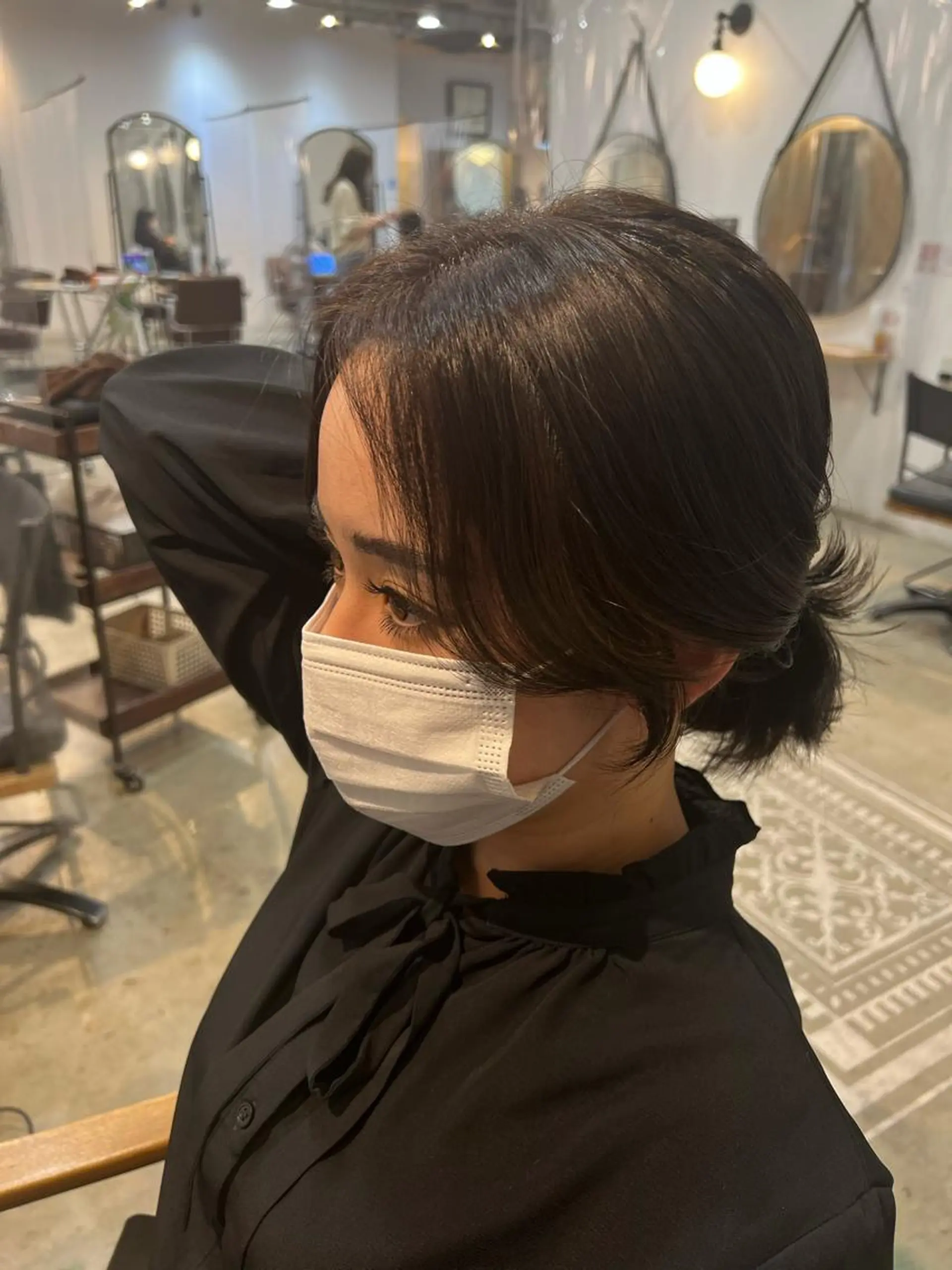 ミディアム 顔周りカット beleefric 🩵チセのヘアスタイル