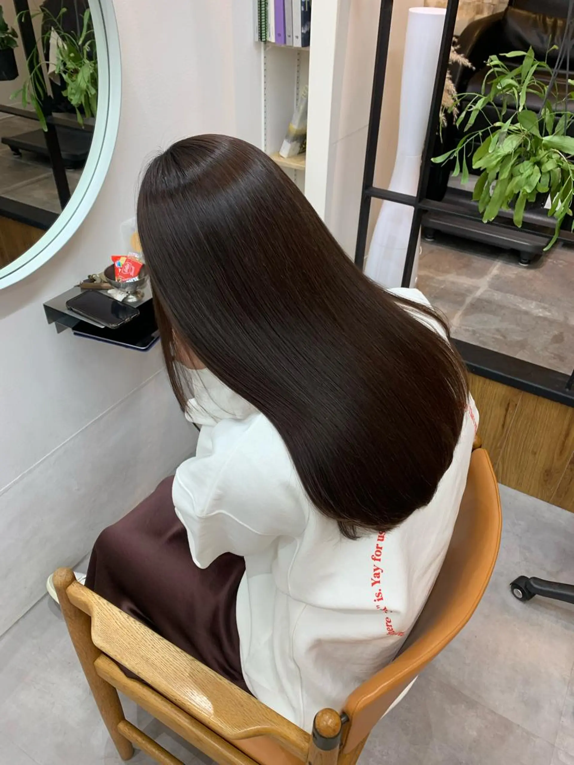 ロング カラー ブリーチ ブリーチなしカラー ダウンパーマ 【sity.ザイク】のヘアスタイル