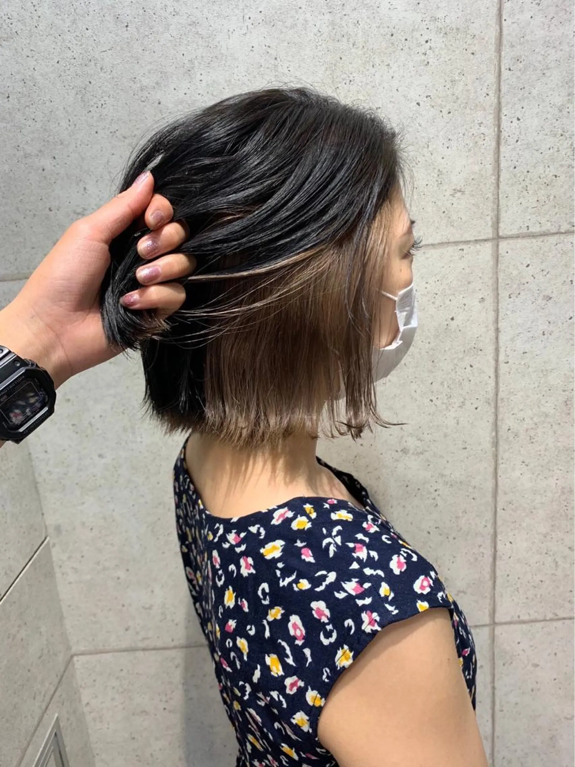 カラー ベージュカラー インナーカラー 藤田 清志のヘアスタイル
