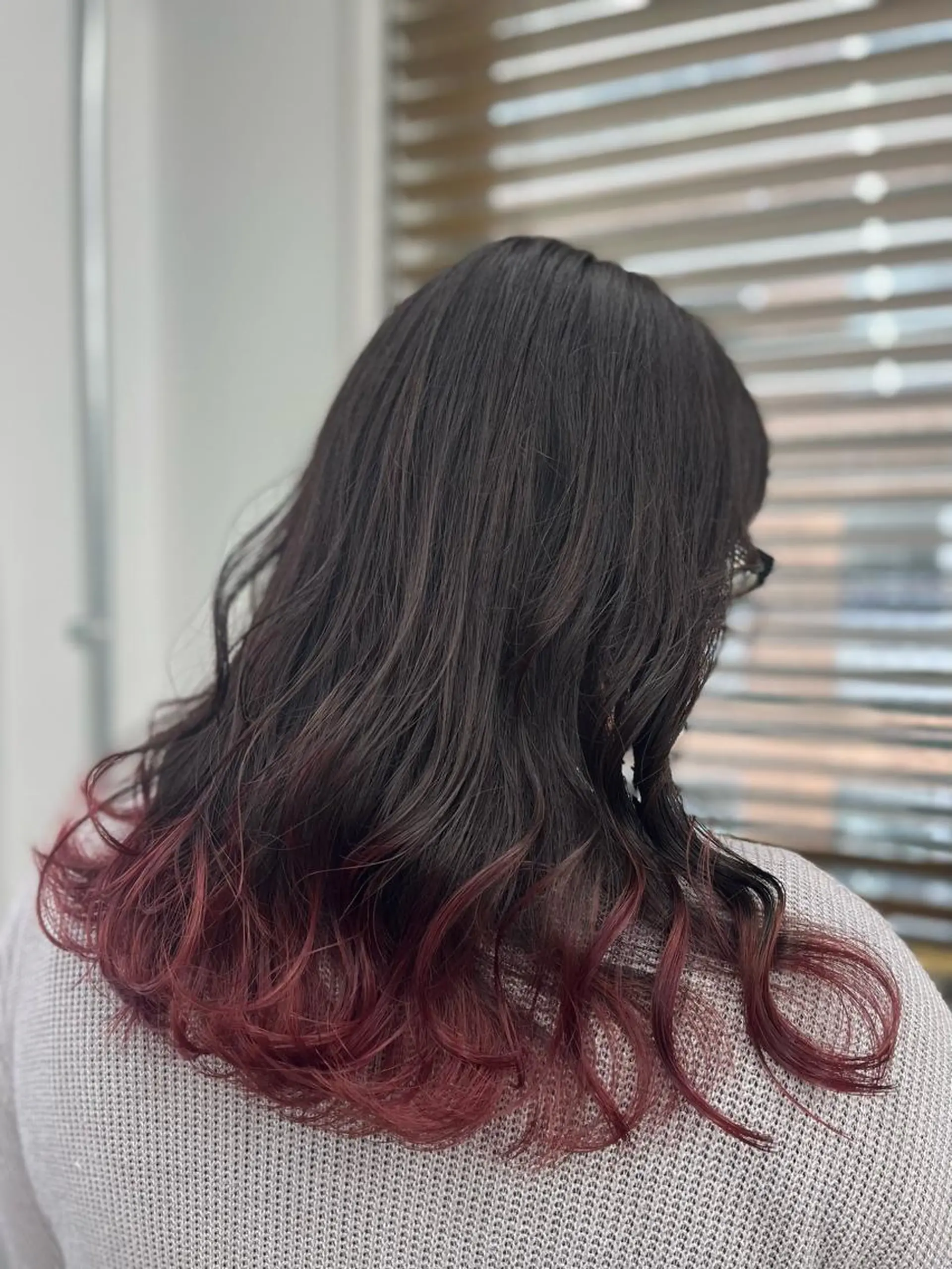 ロング 川畑 花菜のヘアスタイル