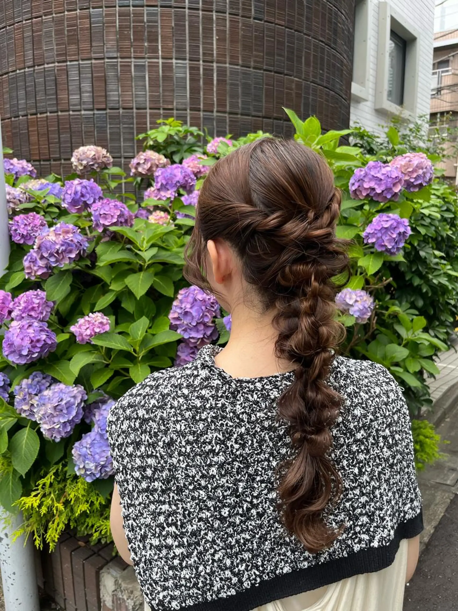 ロング ヘアアレンジ ウスイマイコ カット/ケアカラーのヘアスタイル