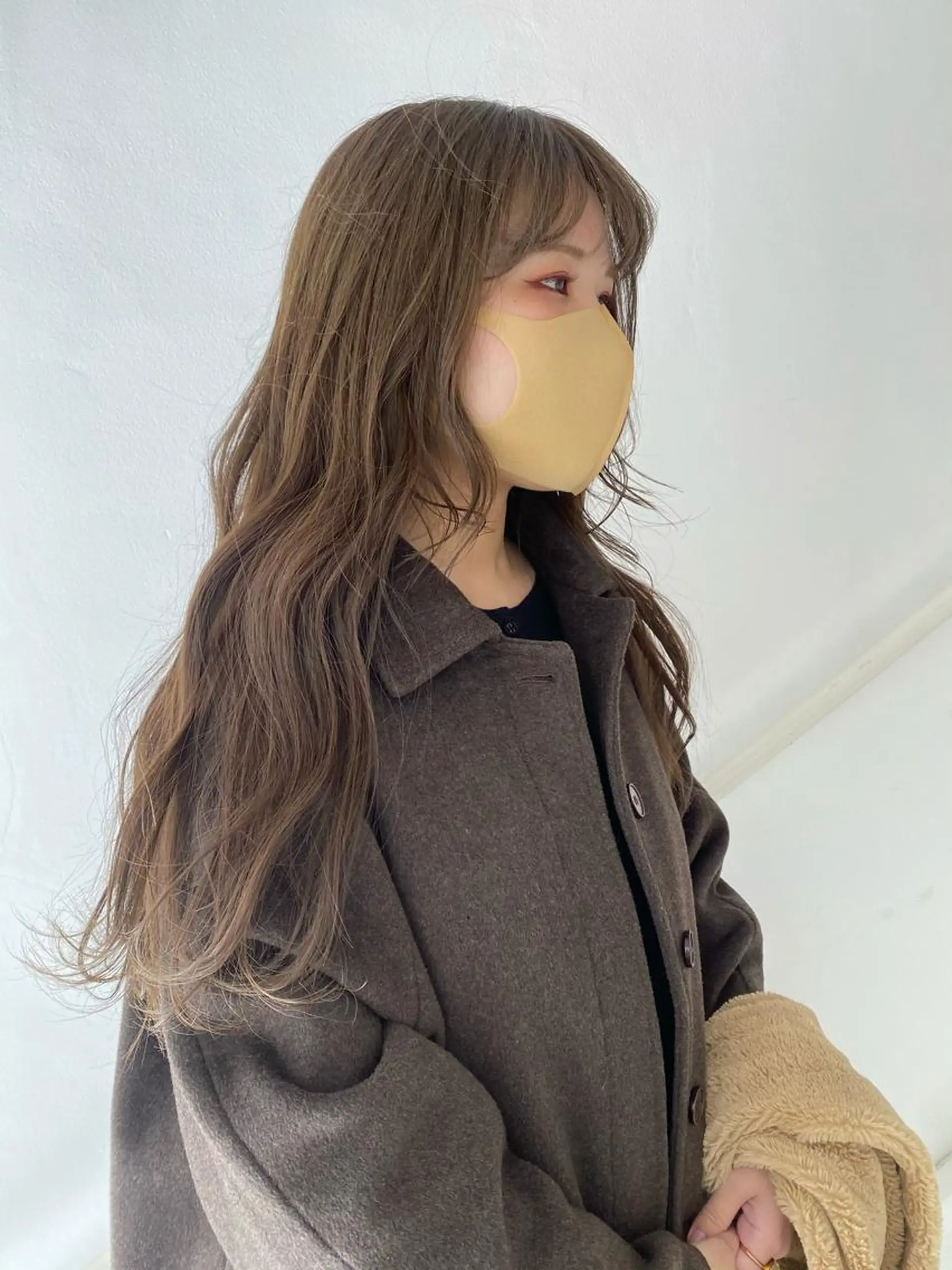 ロング カラー ベージュカラー オリーブベージュ アオイ🩵暖色 /まろやかカラーのヘアスタイル