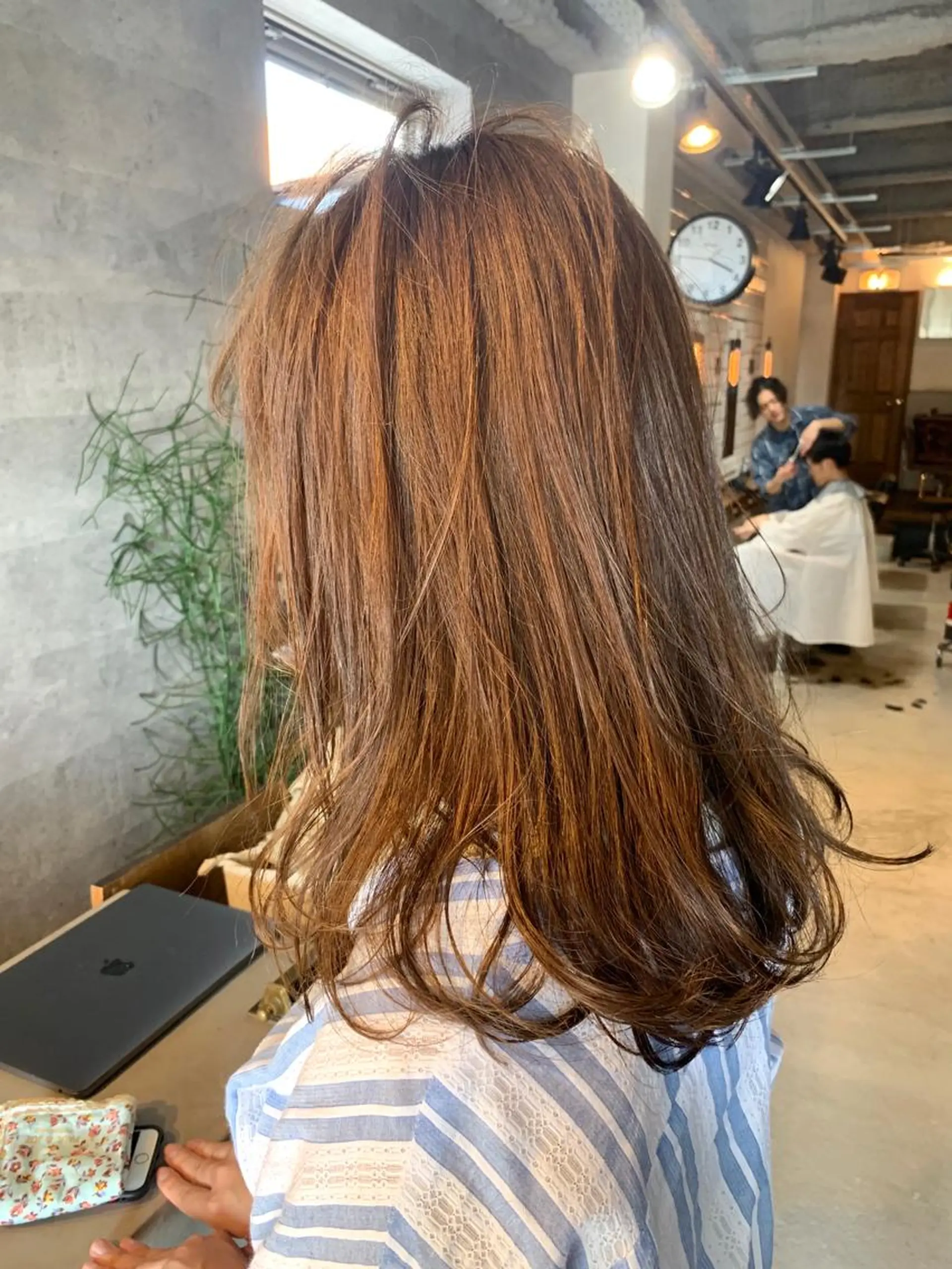 ミディアム カラー パーマ カット ヘアカラー トリートメント メンズヘア/レイヤー /ボブ山内春輝のヘアスタイル