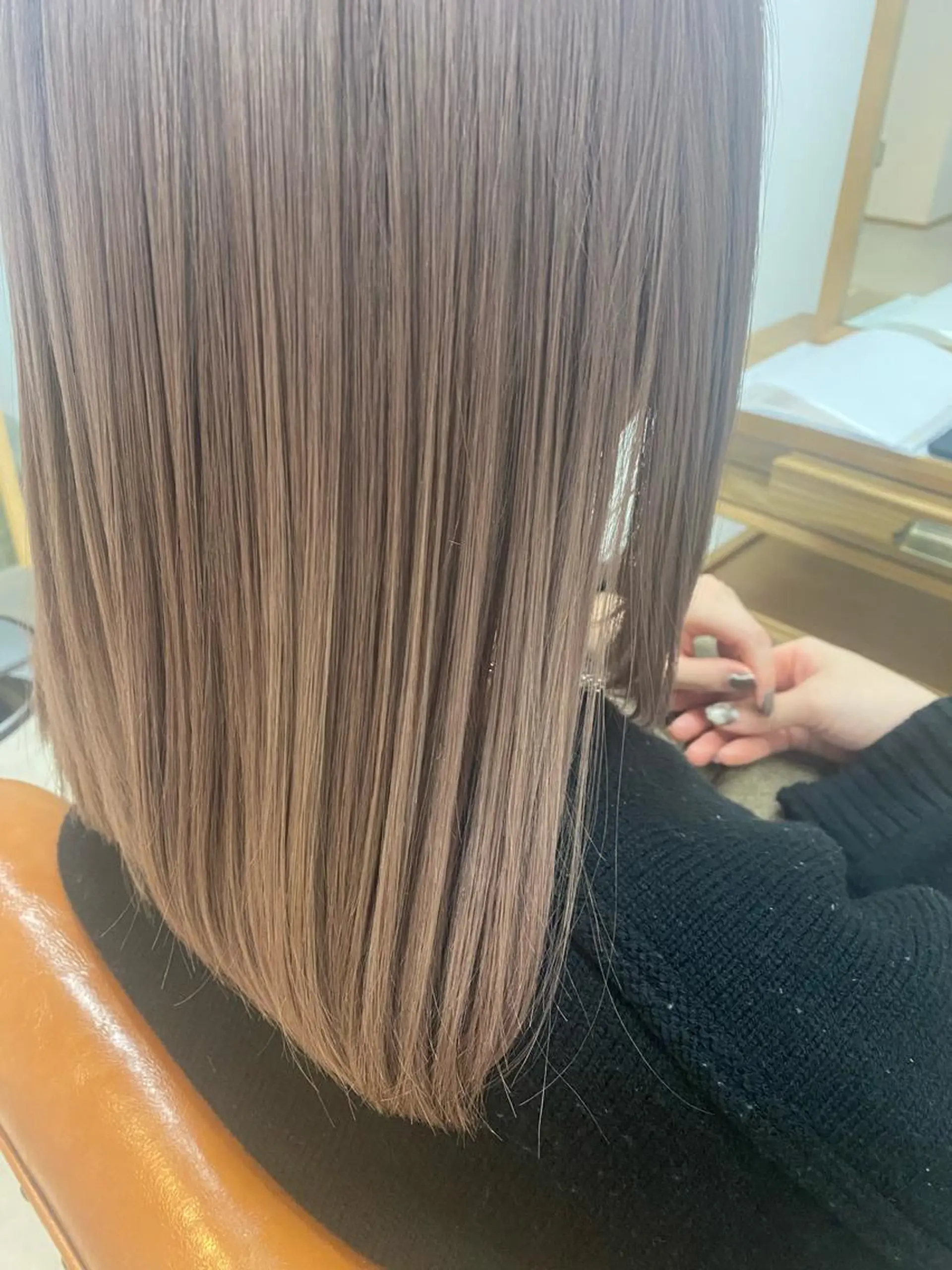 ミディアム カラー ブリーチ funa/京都河原町 /艶髪/暖色のヘアスタイル