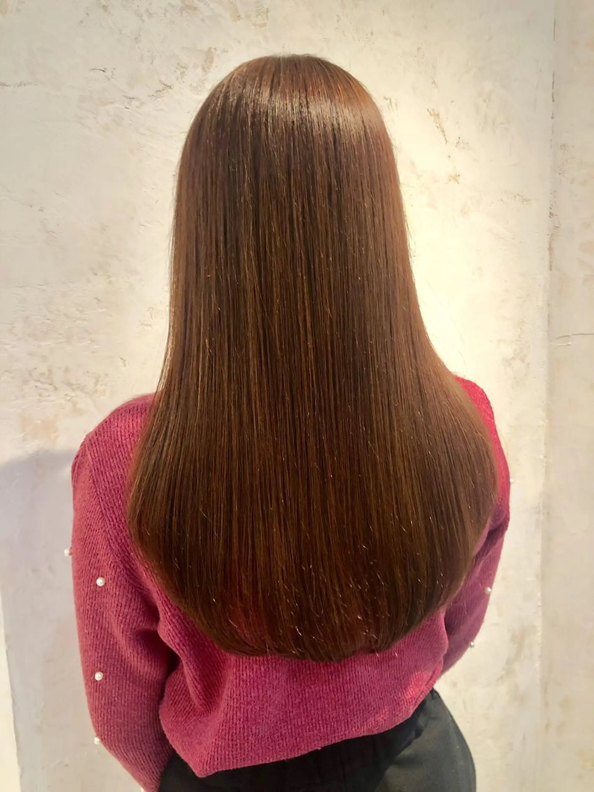セミロング カラー ベージュカラー ピンクカラー ピンクベージュ 【艶髪、髪質改善✨】 Zina杉川のヘアスタイル