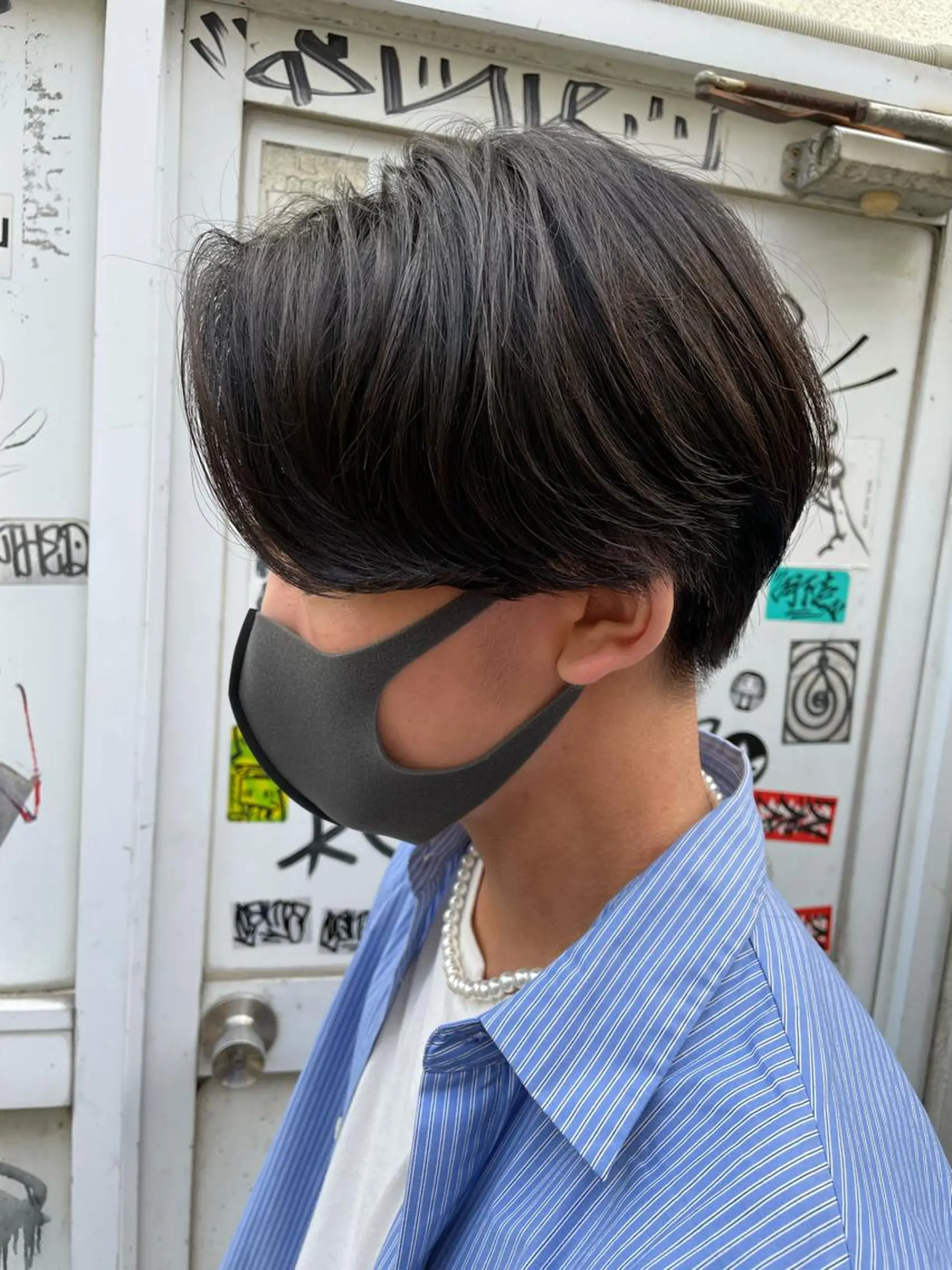 ショート パーマ メンズ センターパート メンズパーマ ニュアンスパーマ 【東北メンズヘア1 位受賞🥇】本間祐太のヘアスタイル