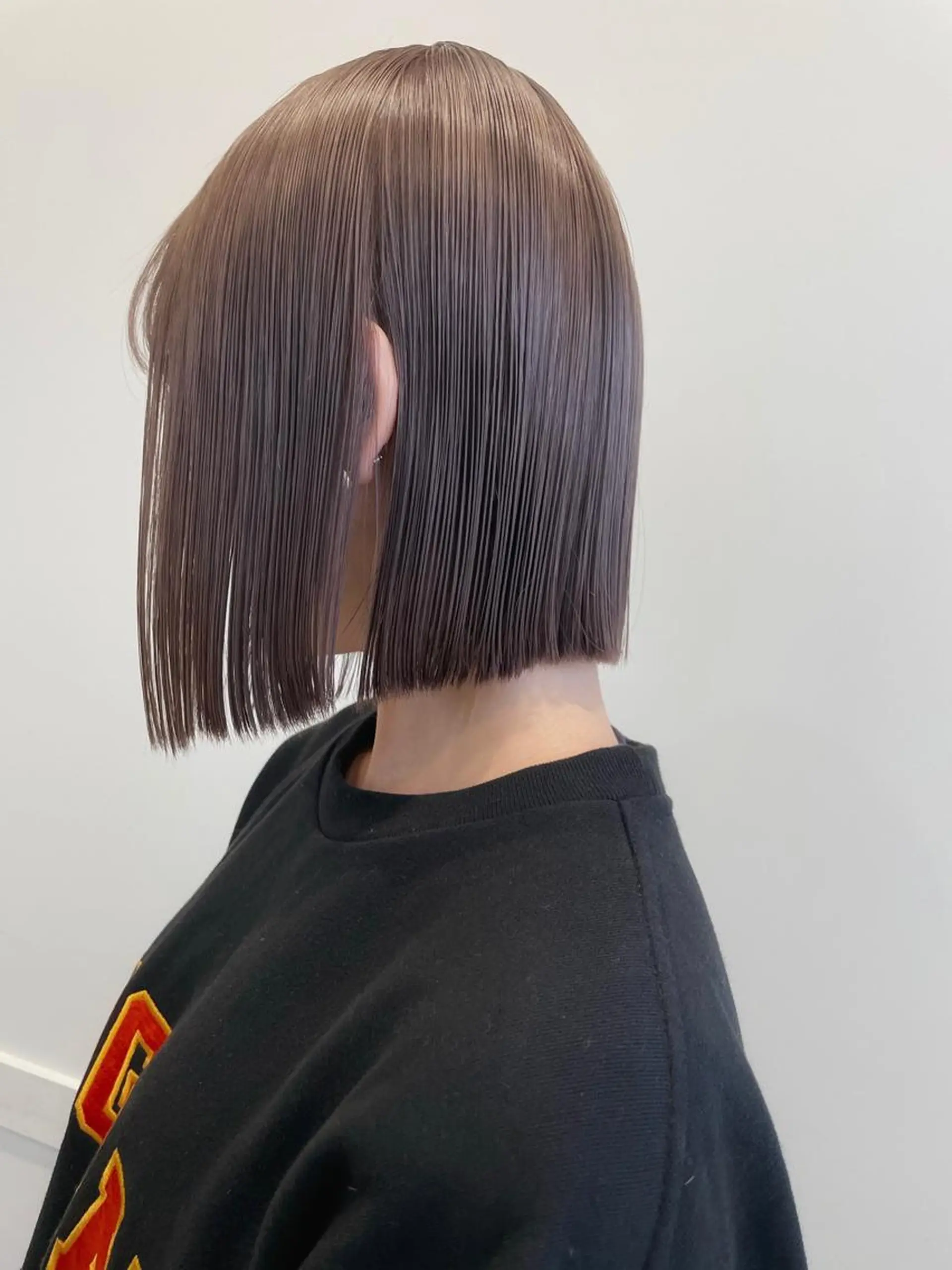 ショート カラー ベージュカラー ボブ メンズ特化 パーマ/オザワのヘアスタイル