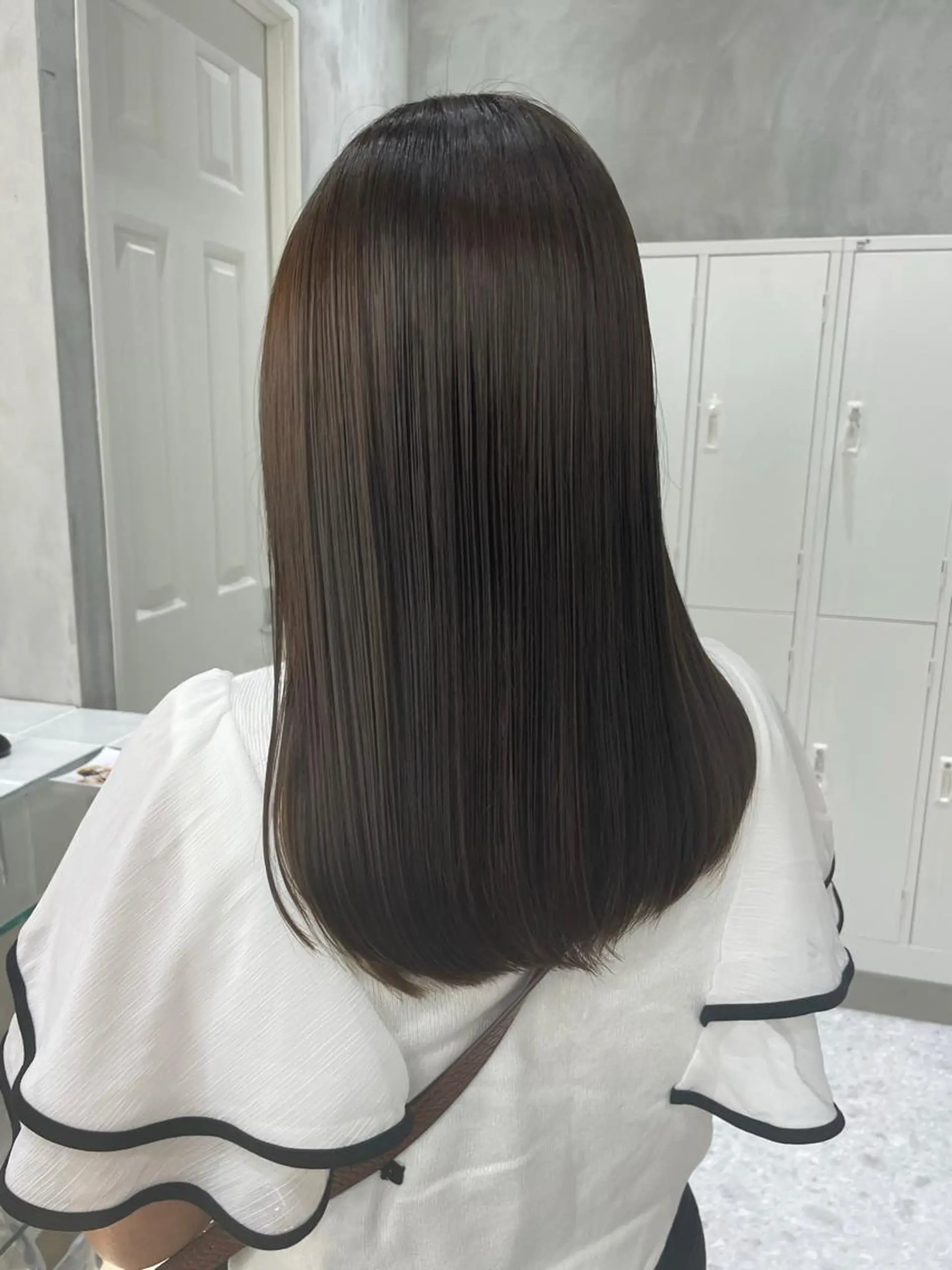 セミロング カラー ヘアカラー トリートメント ⚜️艶髪お任せ⚜️ ⚜️米澤⚜️のヘアスタイル