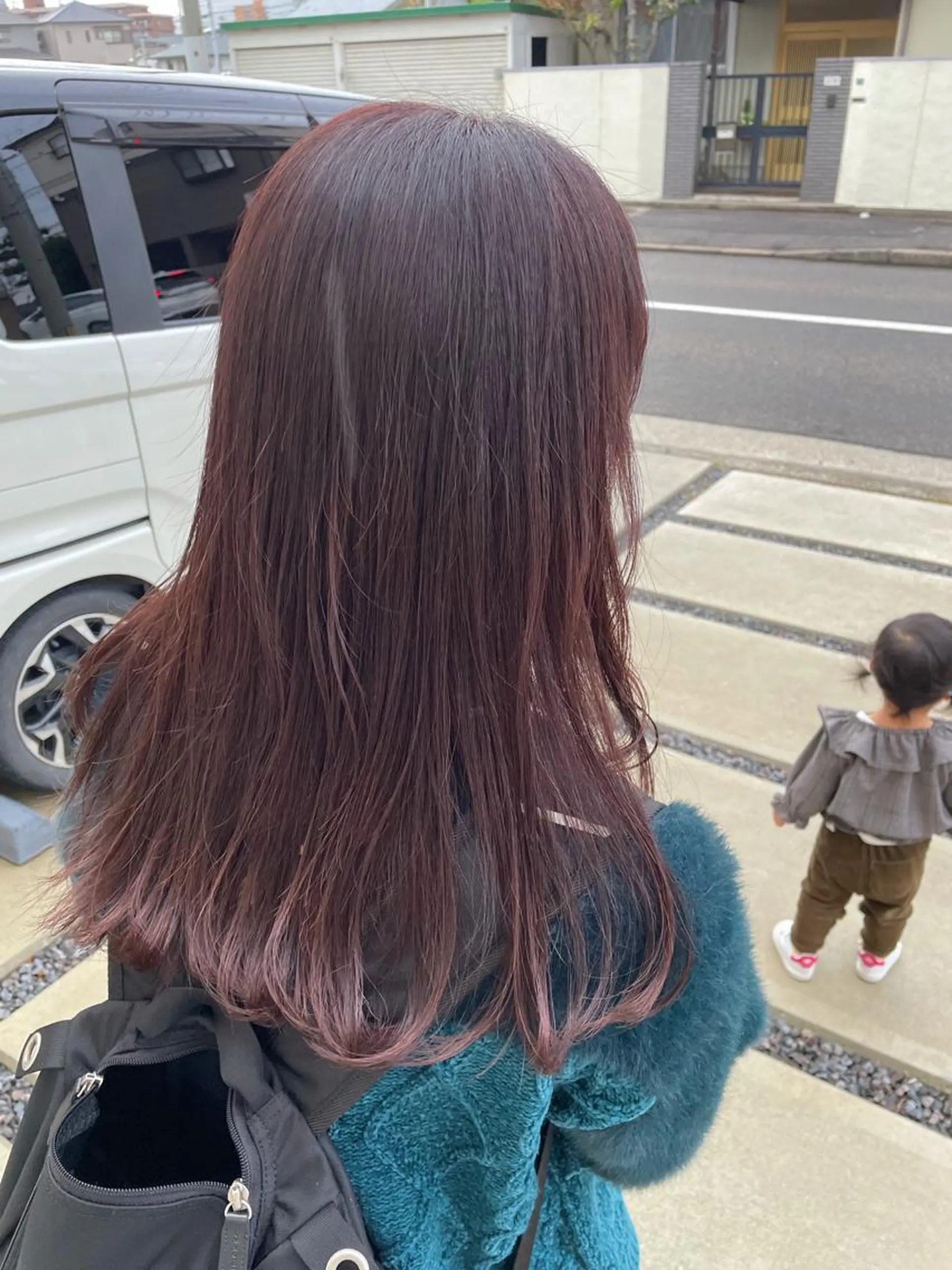 セミロング カラー ブリーチ ブリーチなしカラー ヘアカラー トリートメント Matsubara asuka  ☪︎のヘアスタイル