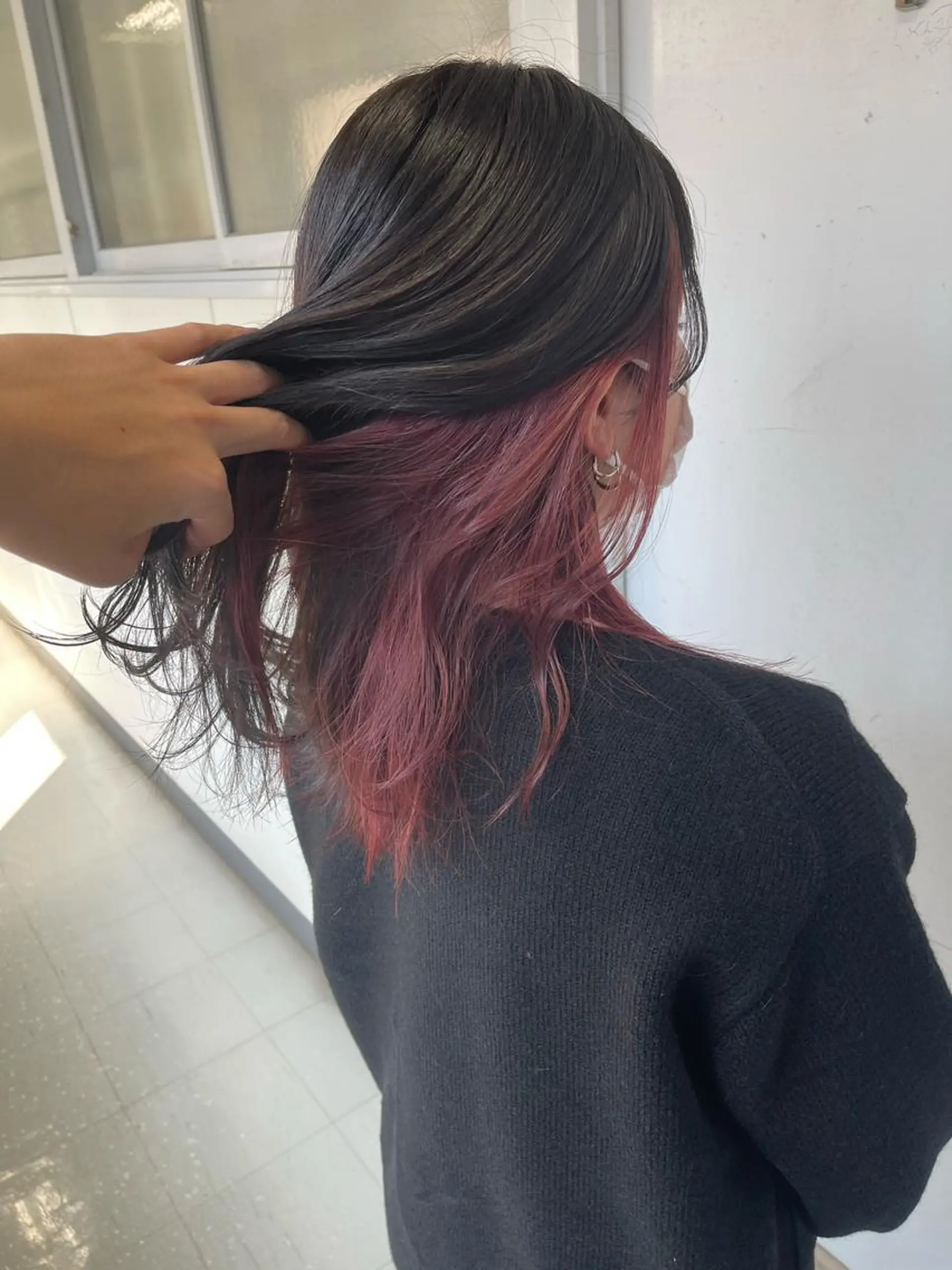 セミロング カラー カット ヘアカラー トリートメント シンタニナオト /梅田茶屋町のヘアスタイル