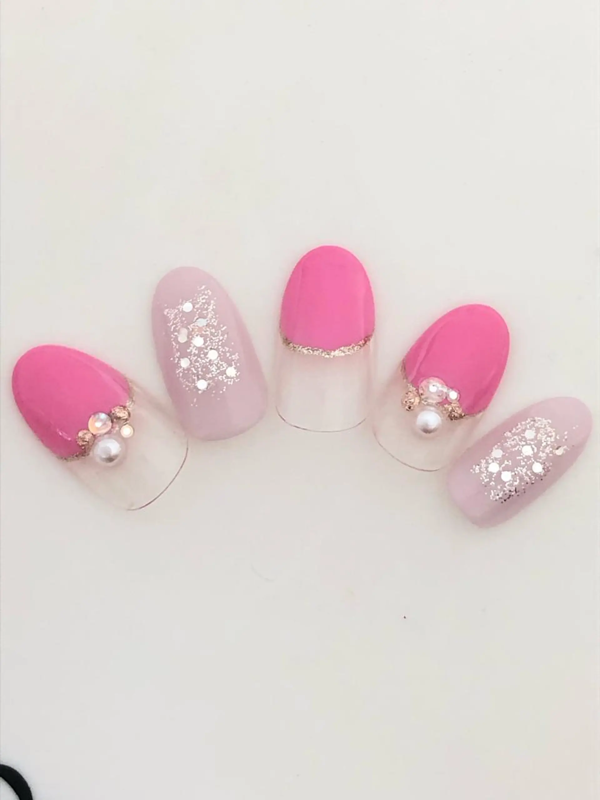 ネイル 北浦和 自爪育成ケアのネイルデザイン