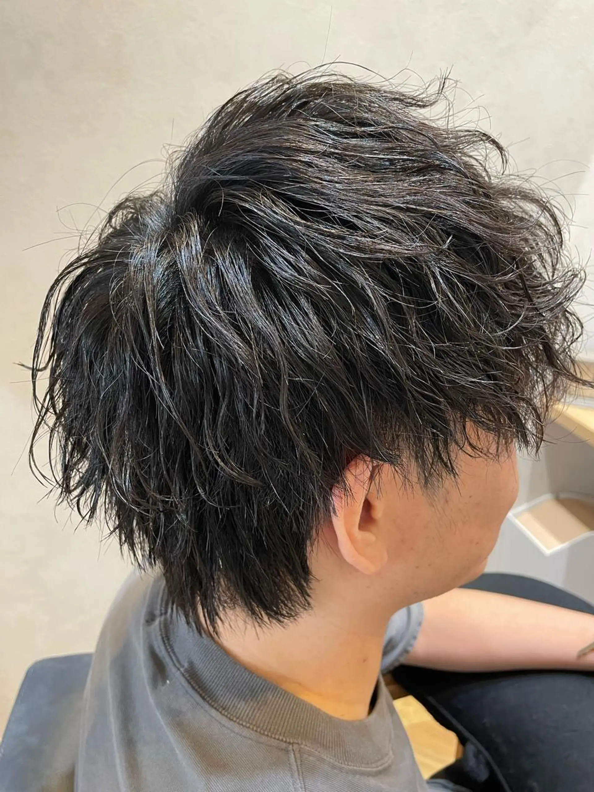 ショート ミストバング ボブ ハイライト 髪質改善 韓国風ヘア カット パーマ newi宮崎 akioのヘアスタイル