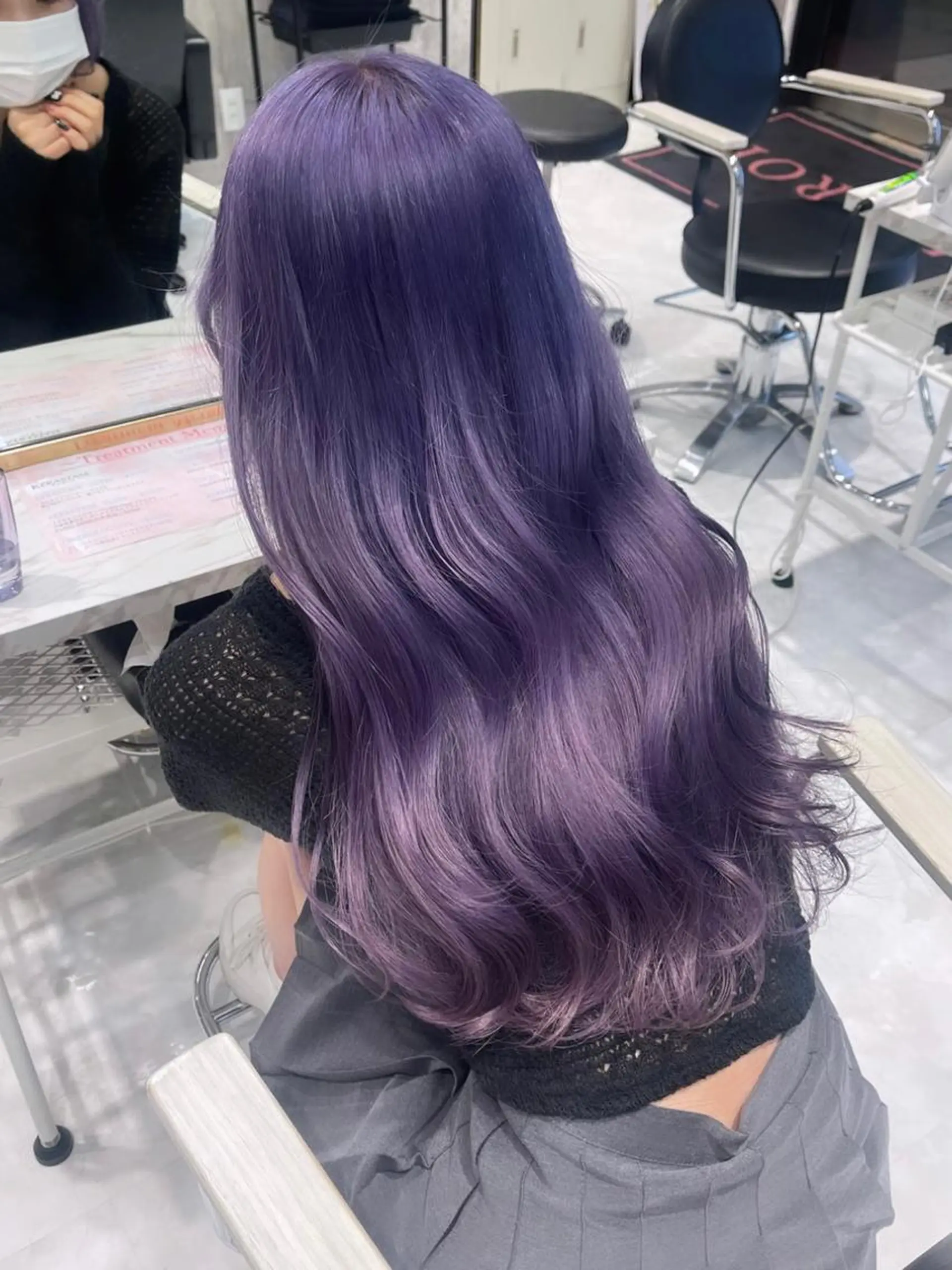 ロング カラー パーマ ヘアアレンジ メンズ キッズ ネイル マツエク・マツパ アイブロウ 🎀韓国レイヤー YURINA🎀のヘアスタイル