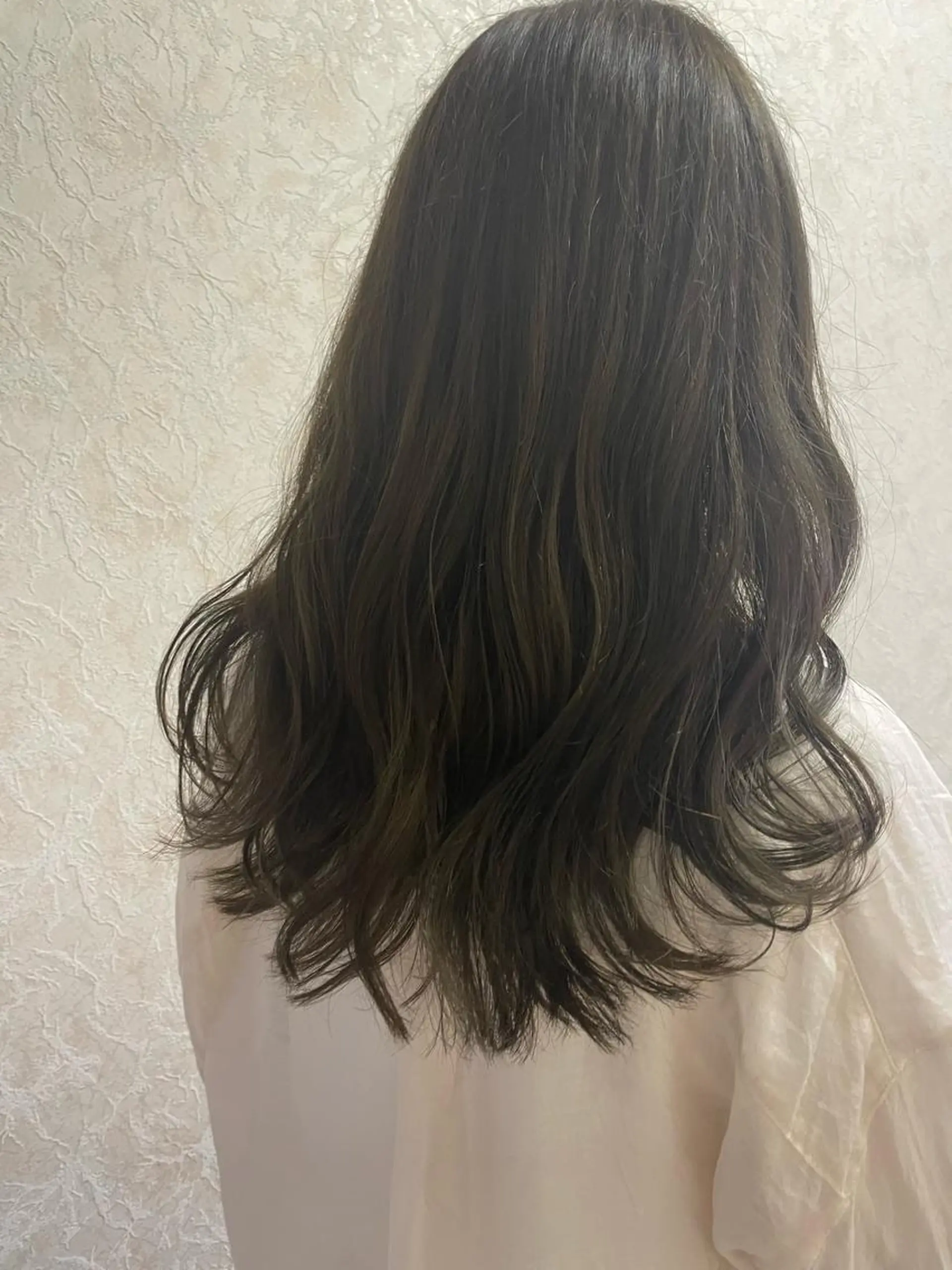 セミロング カラー 透けるカラー💐 maeのヘアスタイル