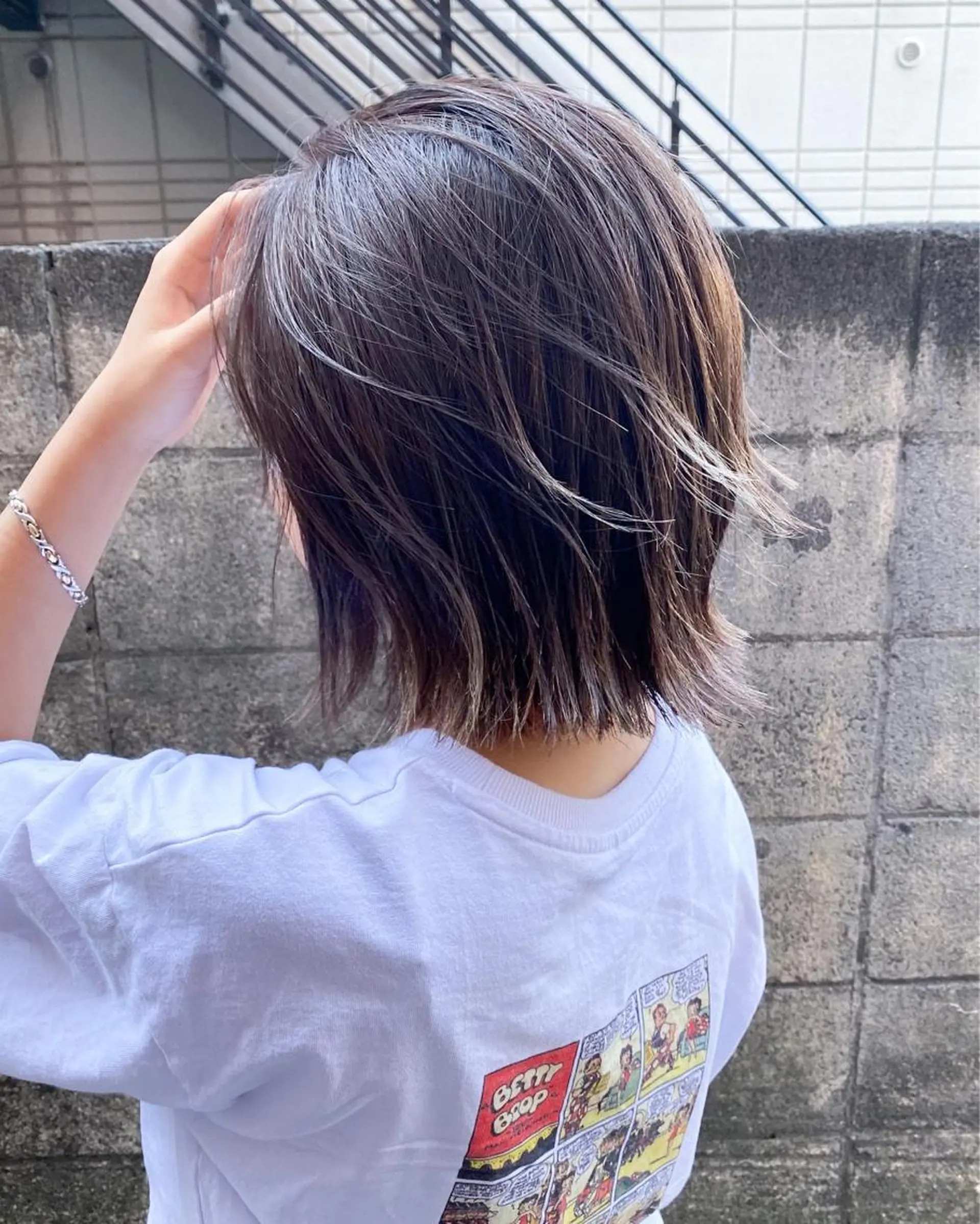 ショート カラー ハイライトカラー 外国人風カラー ハイライト ヘアカラー 髪質改善、エクステ 山口卓哉のヘアスタイル