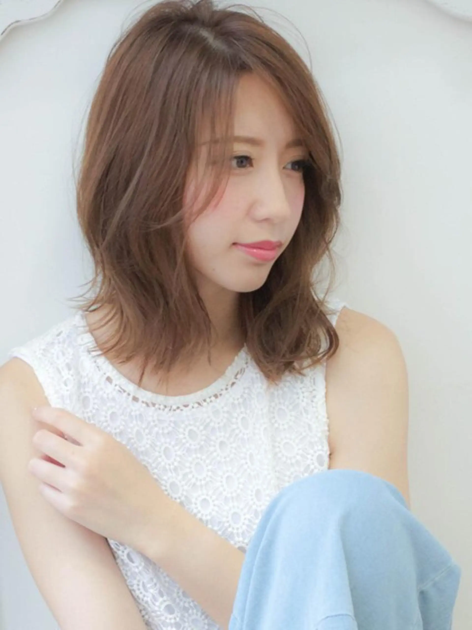 ミディアム ＨＩ ROのヘアスタイル