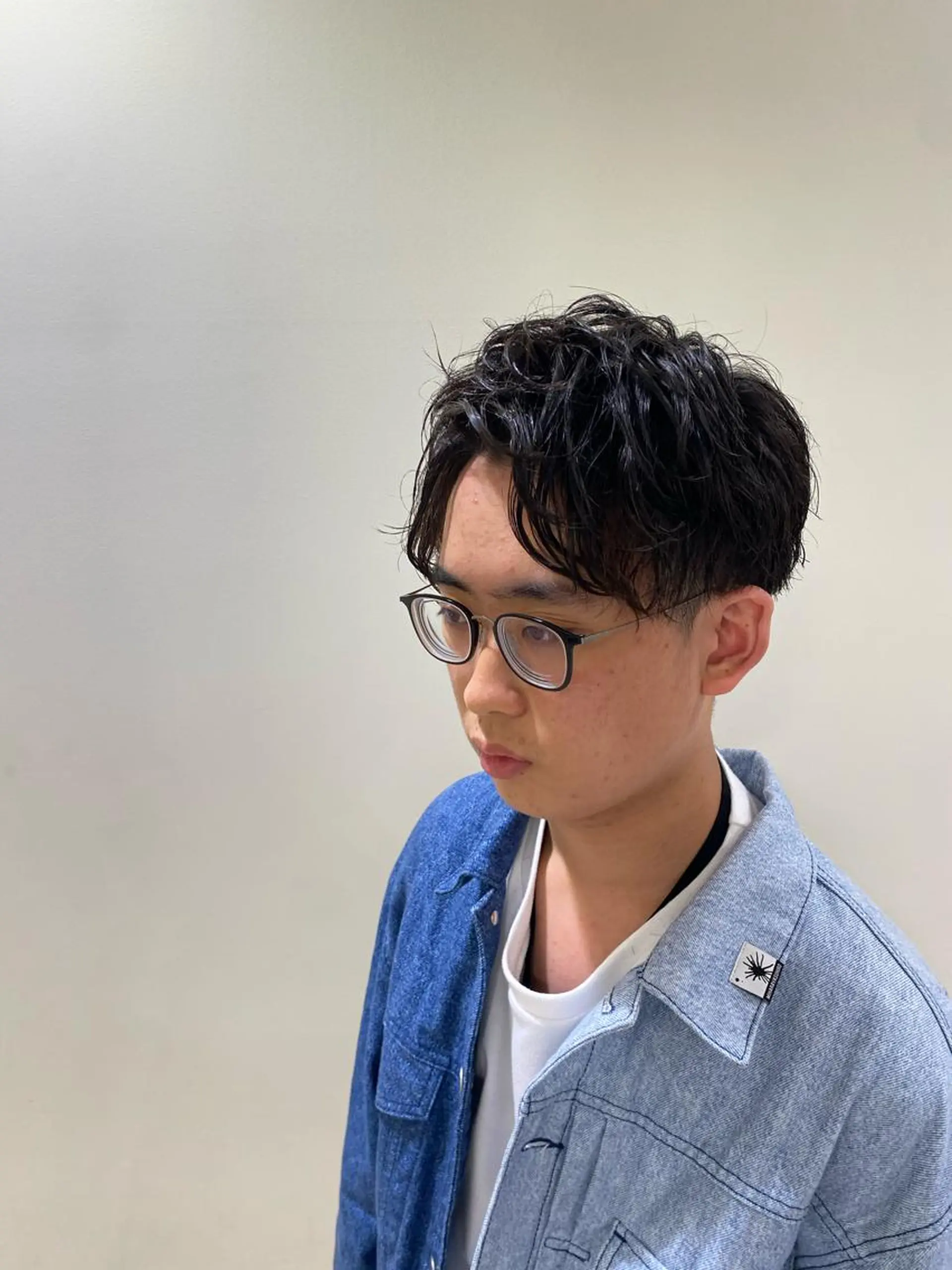 ミディアム ミディアムパーマ 齋藤 大晟のヘアスタイル