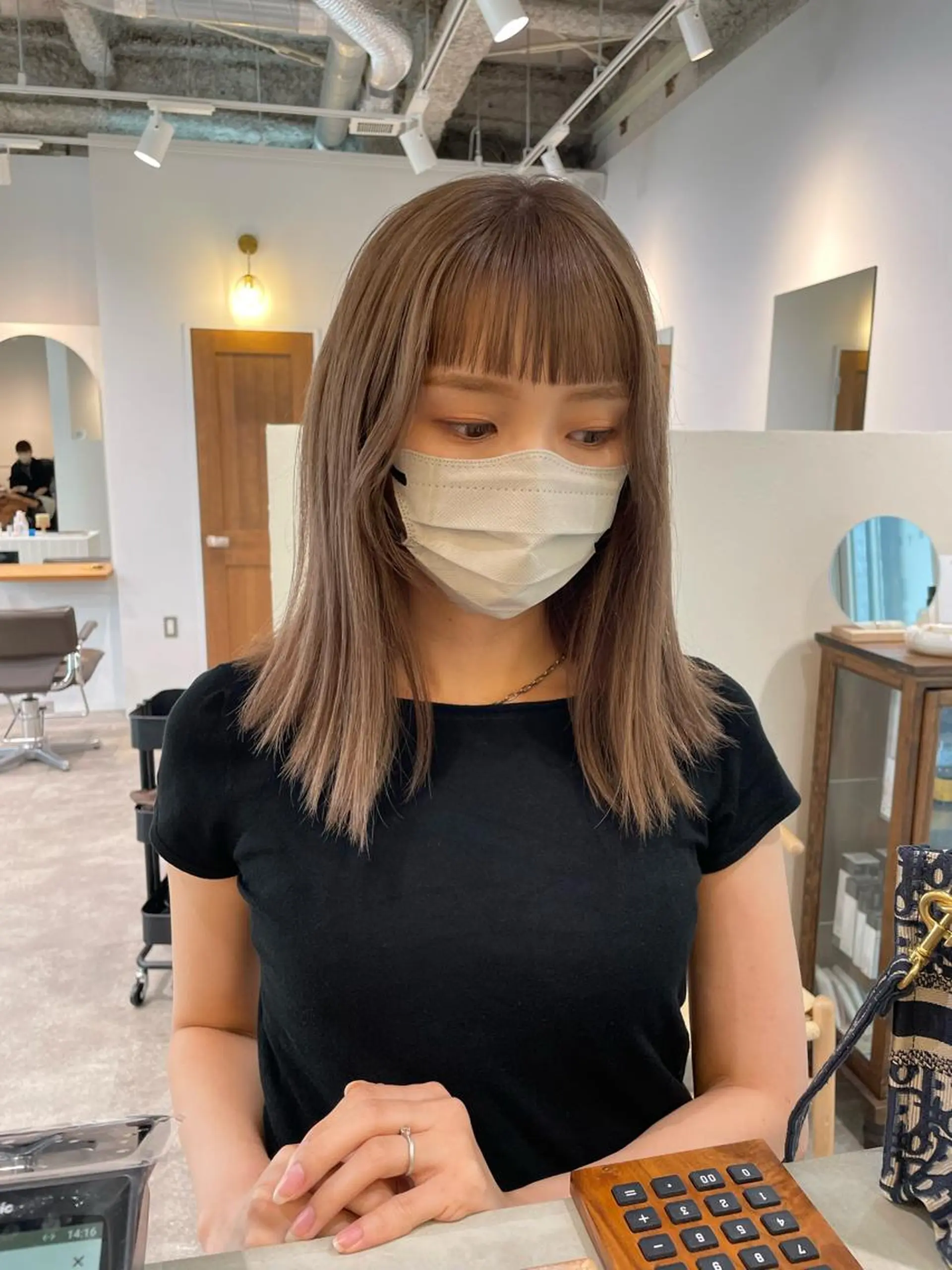 セミロング カラー ♡kyoka /  uyu♡のヘアスタイル