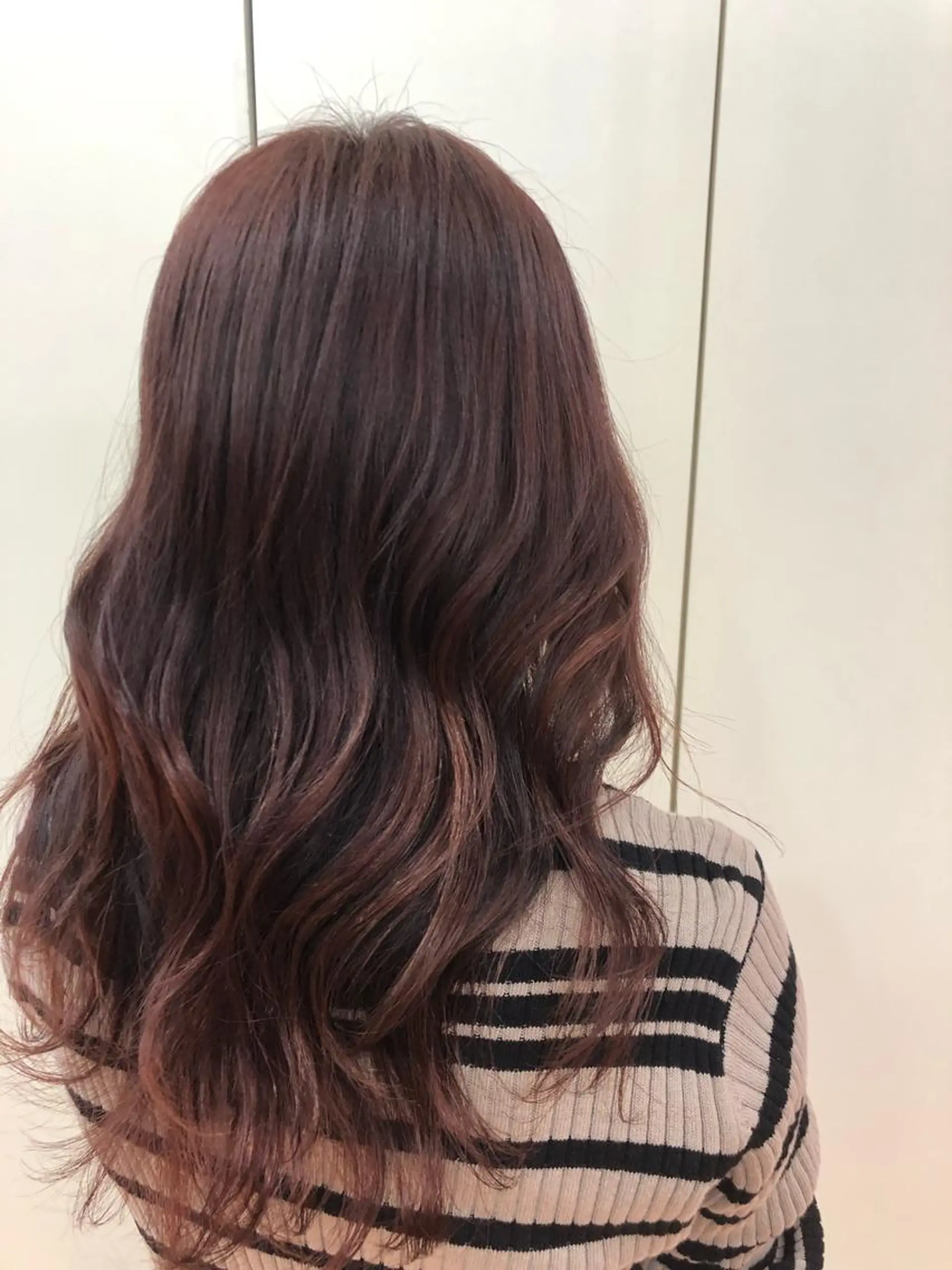 ロング カット ヘアカラー 韓国風カット osugiのヘアスタイル