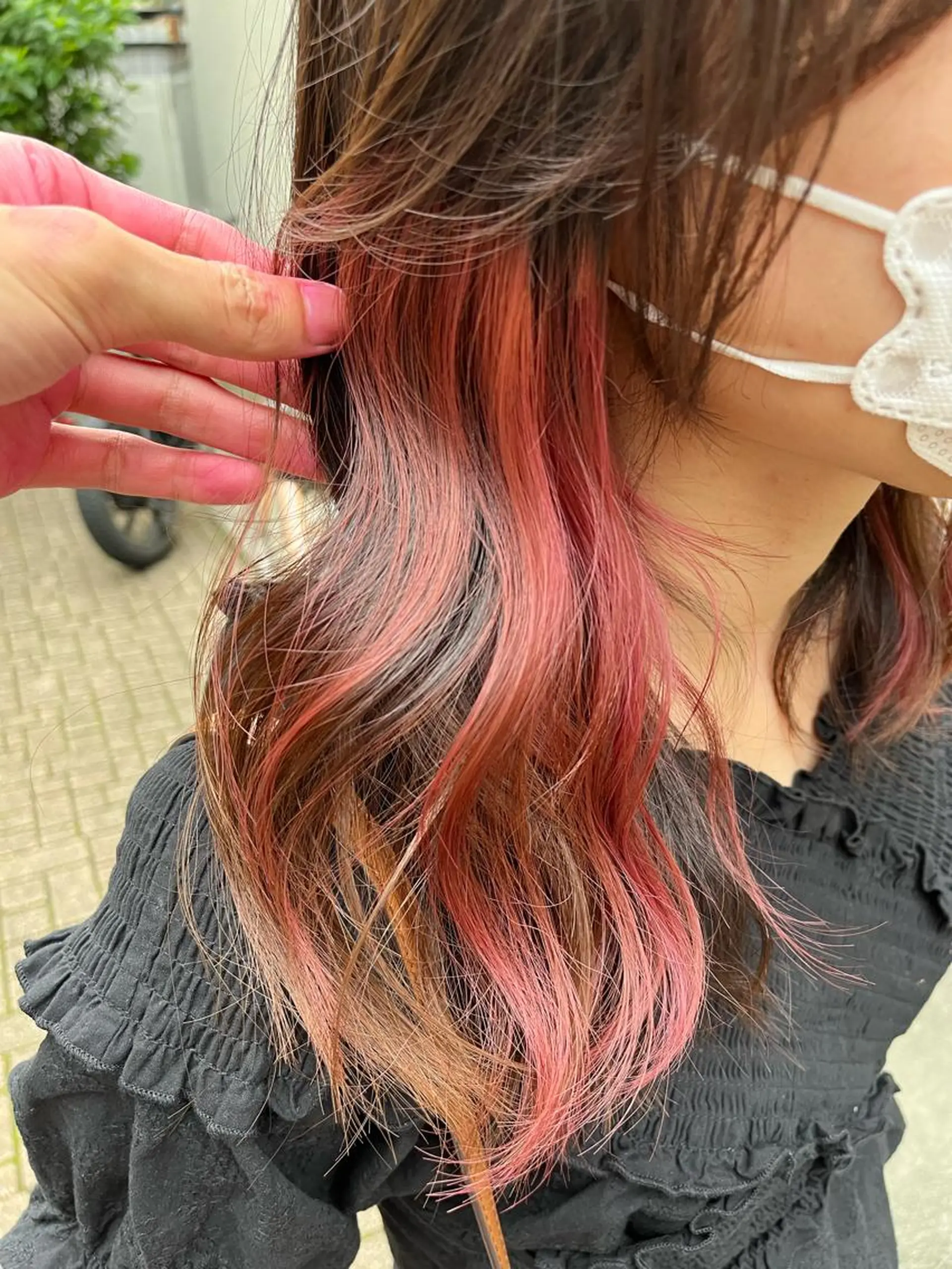 セミロング カラー ショートボブ アッシュ バレイヤージュ ミストバング ベージュカラー カット ヘアカラー トリートメント 原宿サロン代表 デザインカラー伊藤卓のヘアスタイル