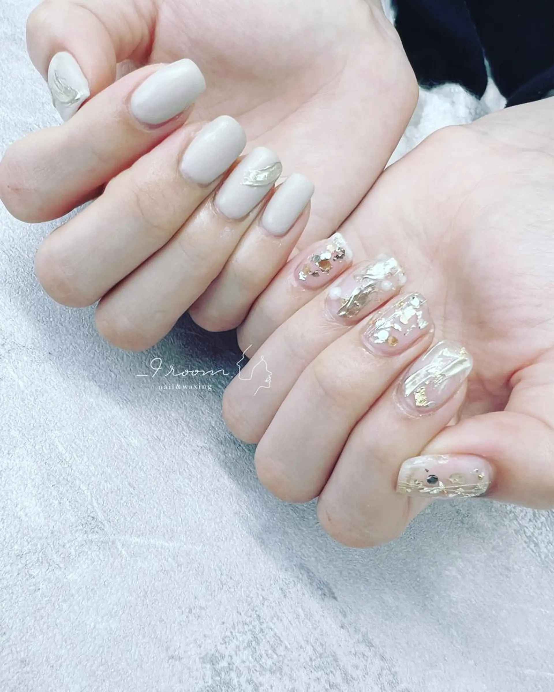 ネイル キラキラネイル ニュアンスネイル ワンカラーネイル _9 room. Yoshimiのネイルデザイン