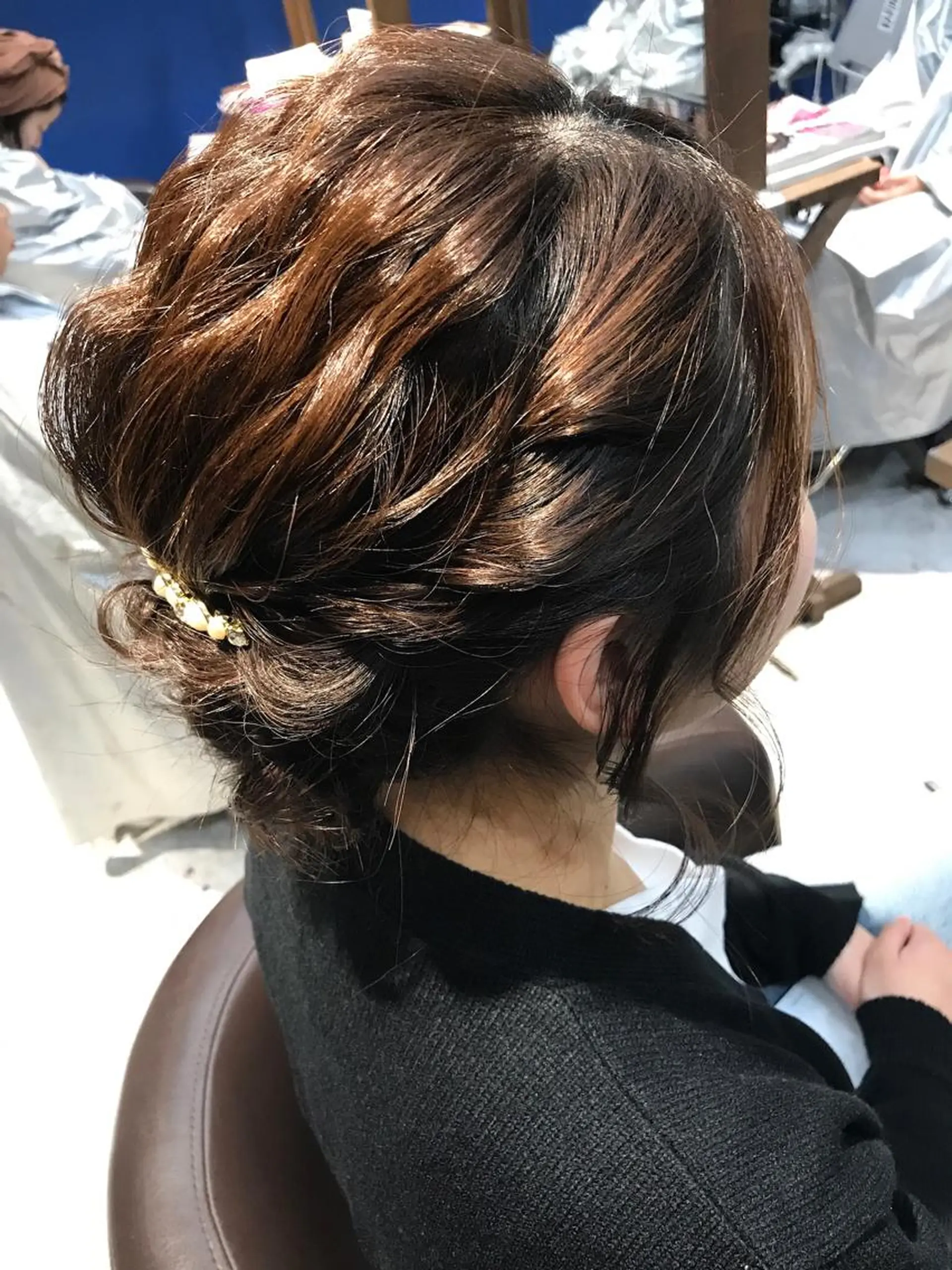 ミディアム ヘアアレンジ shi hoのヘアスタイル