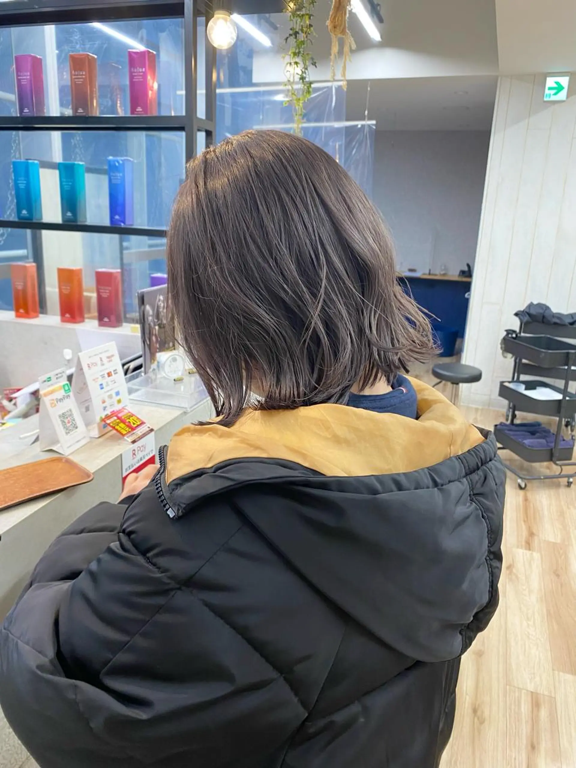 ミディアム カラー 透明感カラー グレージュ ラベンダーカラー ラベンダーグレージュ ラベンダーグレー ✨️今だけ無料✨️ 鶴田みなみのヘアスタイル