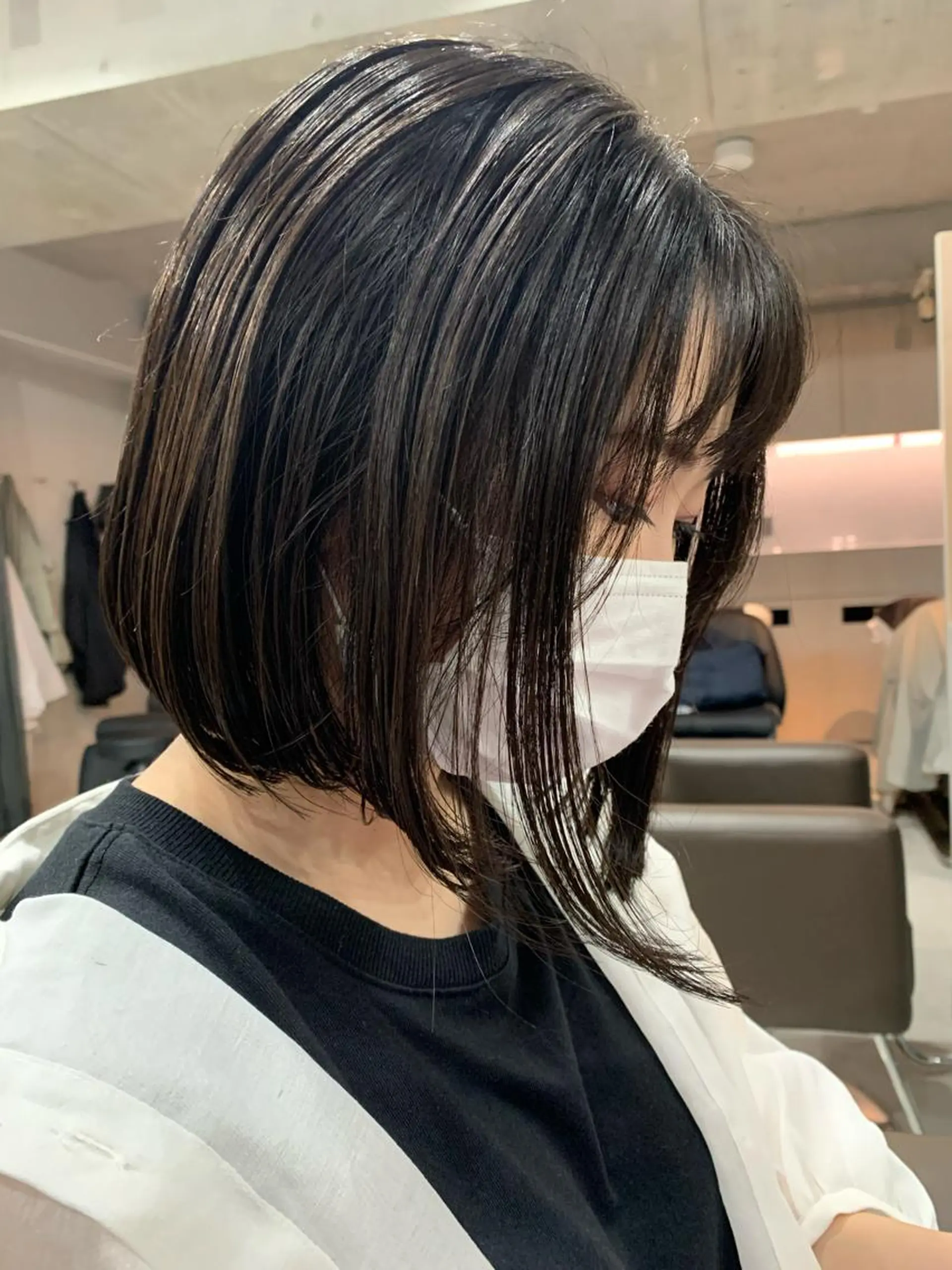 ショート カラー ボブパーマコテ巻き風 パーマNo1深江秀平のヘアスタイル