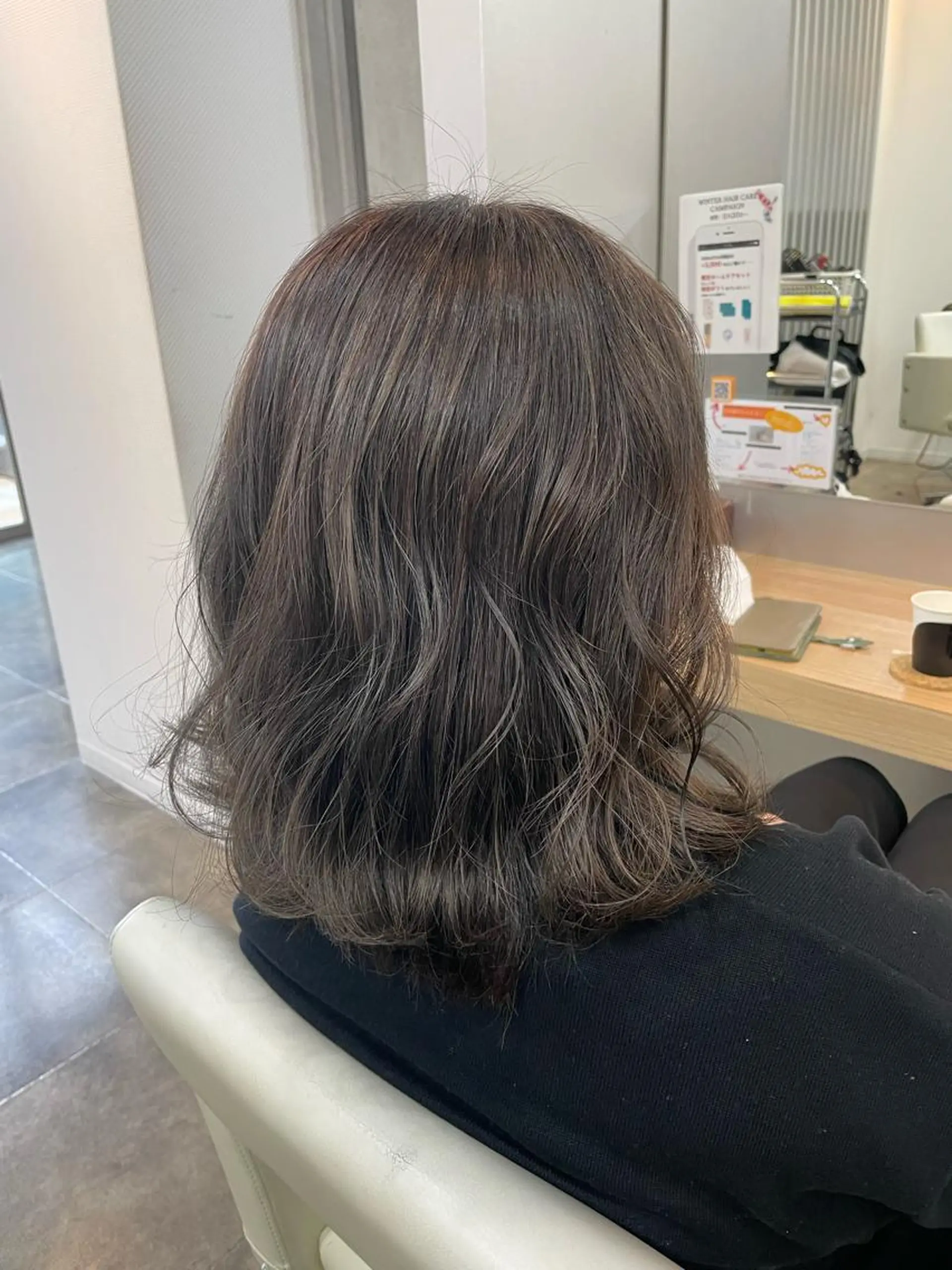 ミディアム カット ヘアカラー N°rico川喜田 里衣のヘアスタイル