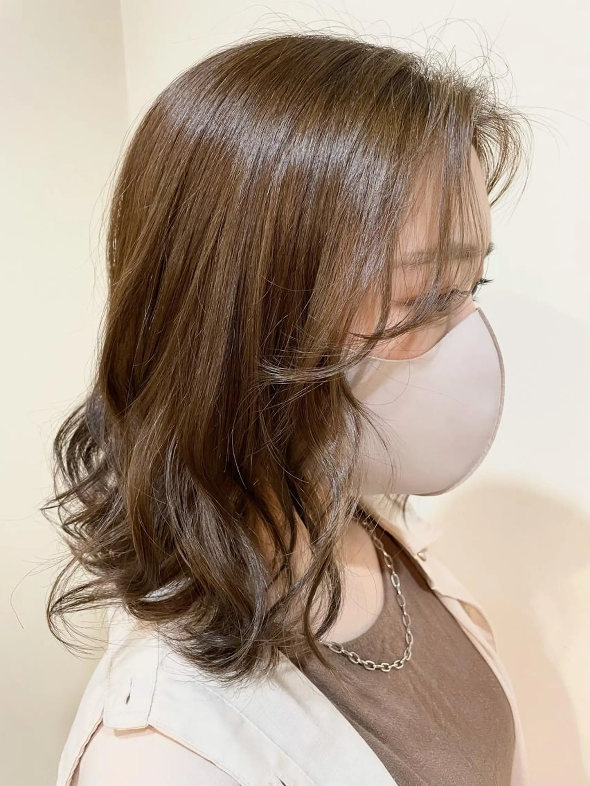 ミディアム カット ヘアカラー トリートメント ✨美髪サラ艶トレンド 橋柿 実紀✨のヘアスタイル