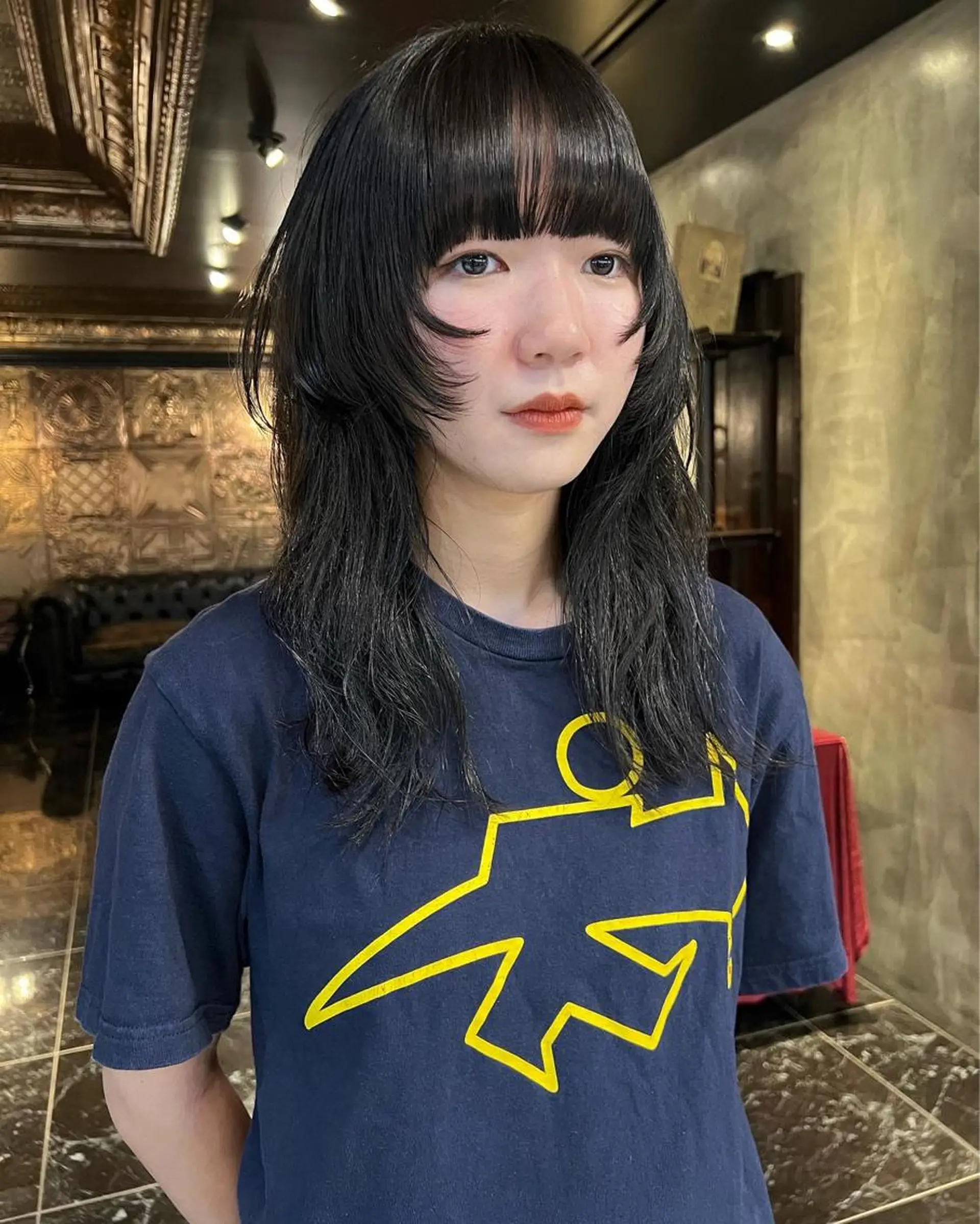 ロング カラー 顔まわりレイヤー レイヤーカット ウルフカット 圧倒的デザイン力 店長🎨RENAのヘアスタイル