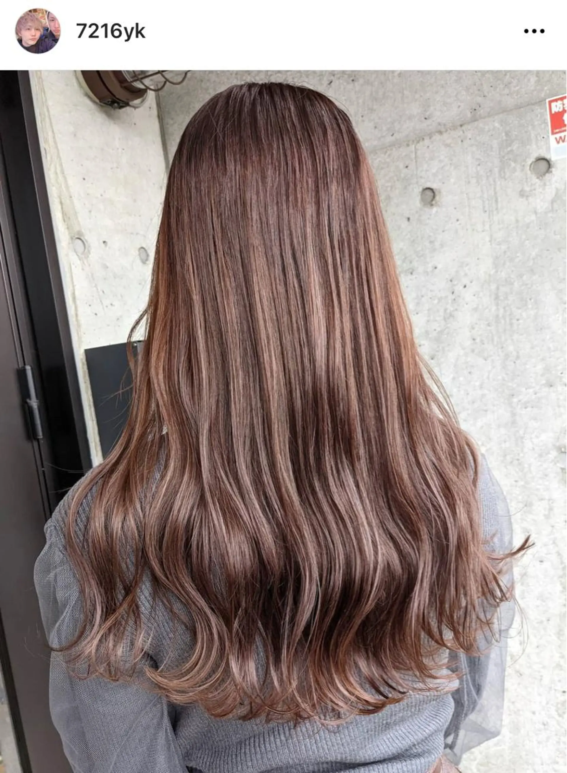 ロング アッシュ 外国人風カラー ハイライト 韓国風ヘア YAMA ヤマのヘアスタイル