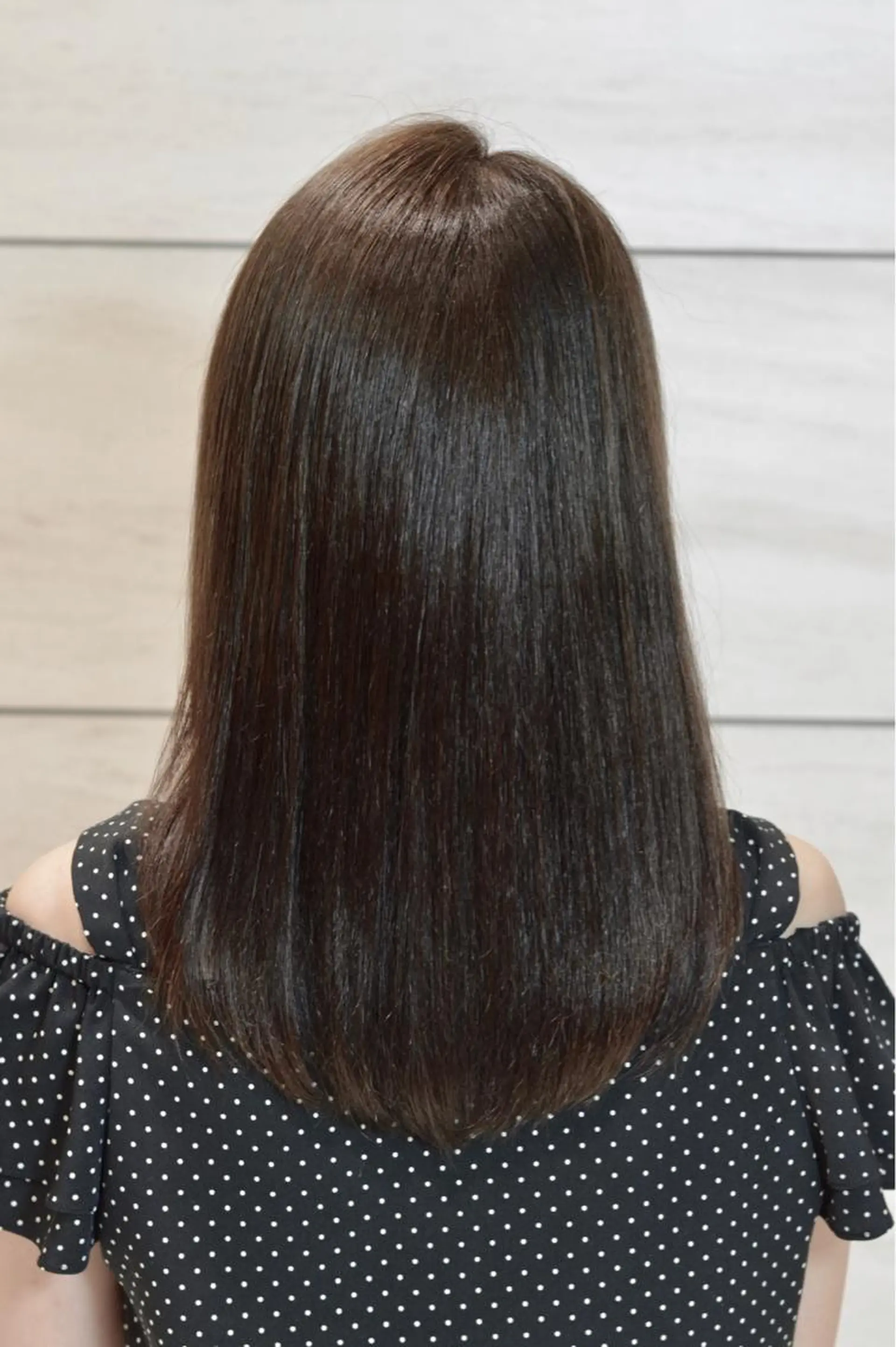 ミディアム カラー パーマ ストレートパーマ テラモト カズヨシのヘアスタイル