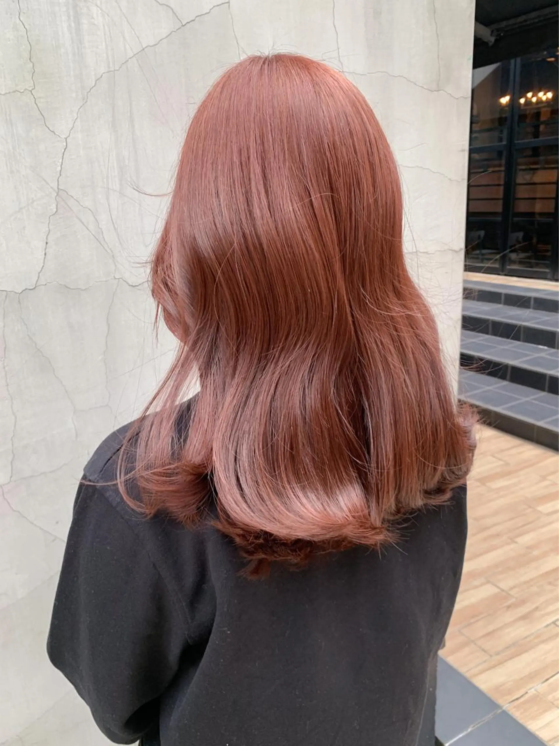 ミディアム カラー ヘアアレンジ ヘアカラー トリートメント yuka .のヘアスタイル