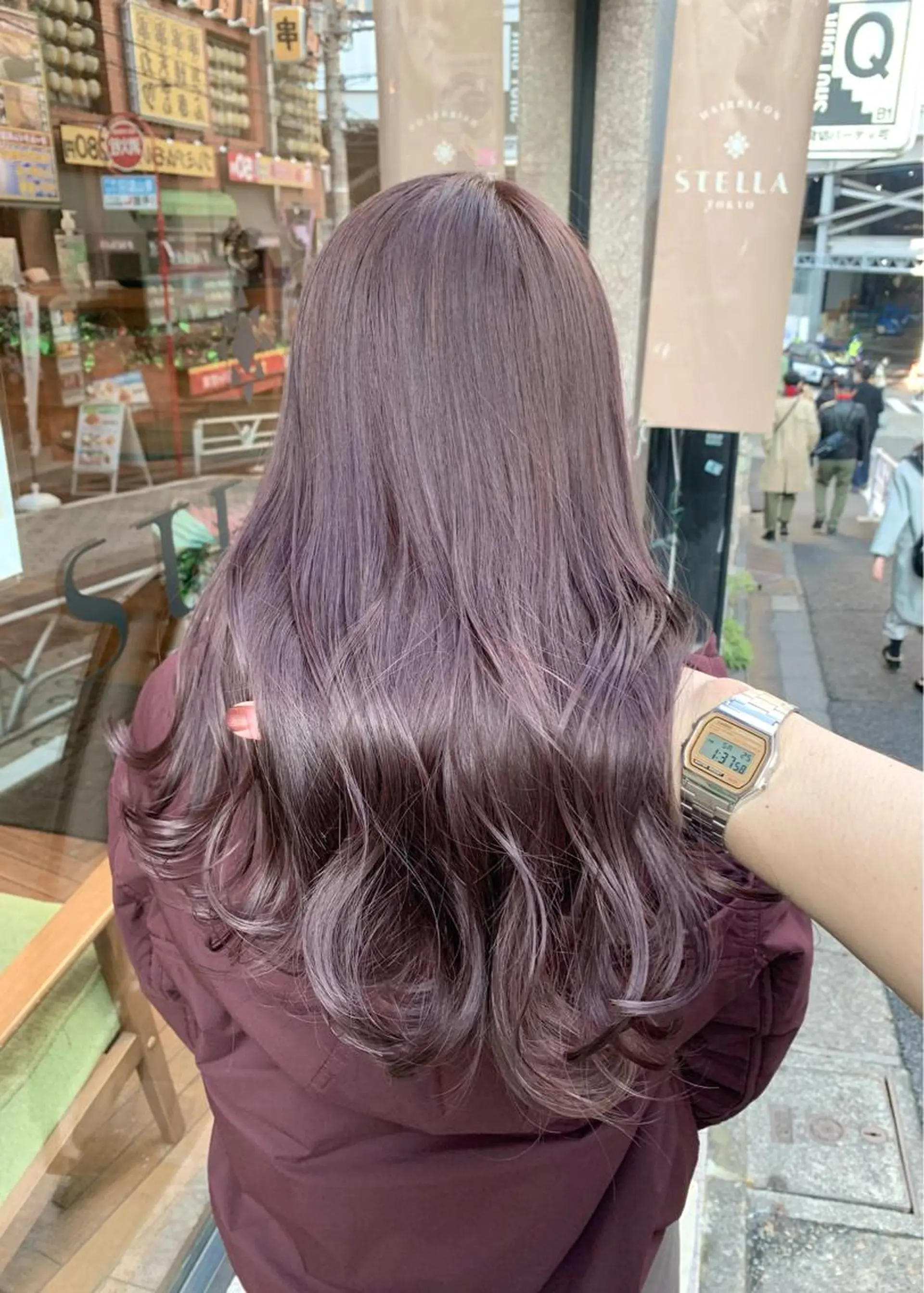 セミロング カラー ベージュカラー ラベンダーカラー ラベンダーベージュ LUMO所属・矢野 晃平のヘアスタイル